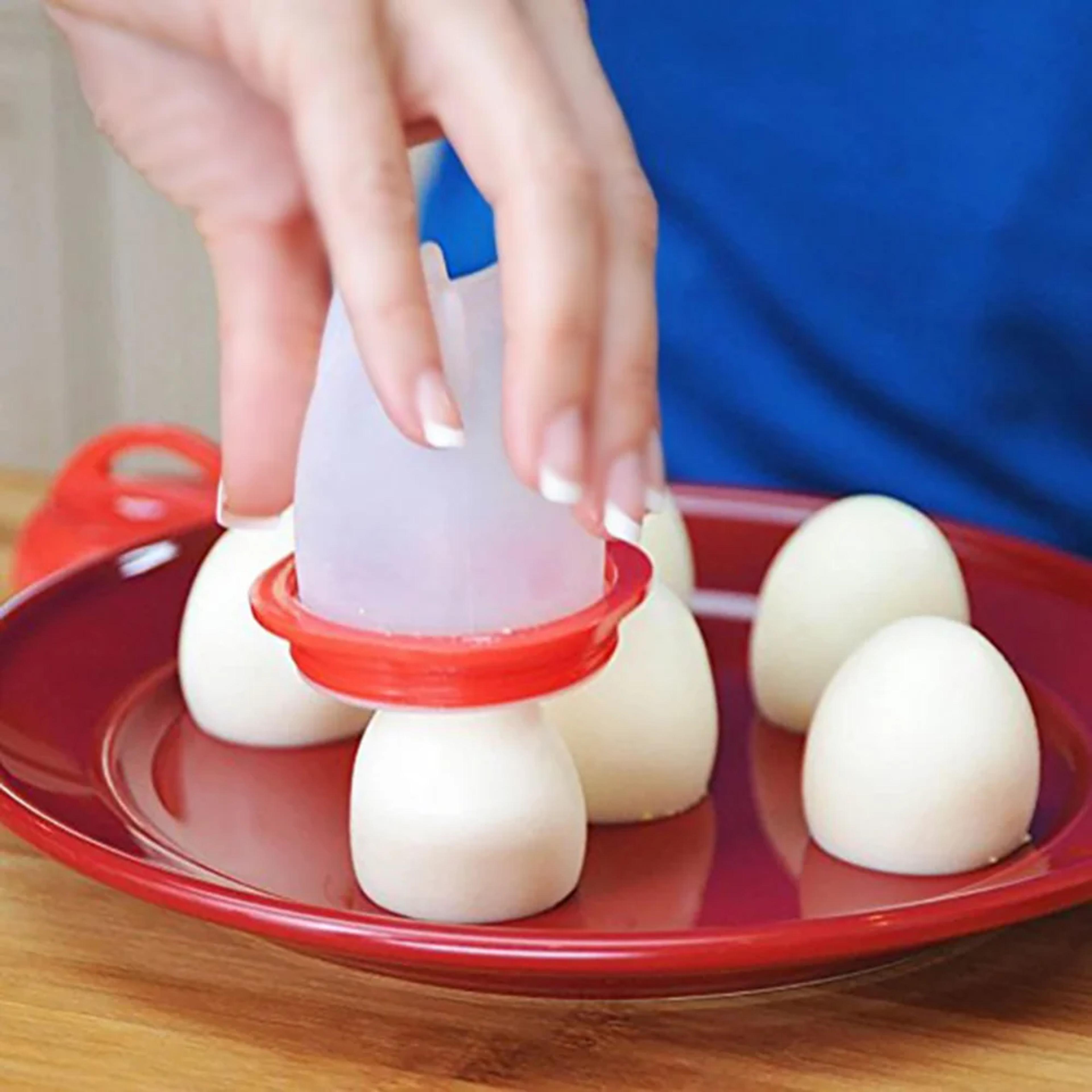 silicone egg poacher cups set easy poached & hard boiled egg cooker