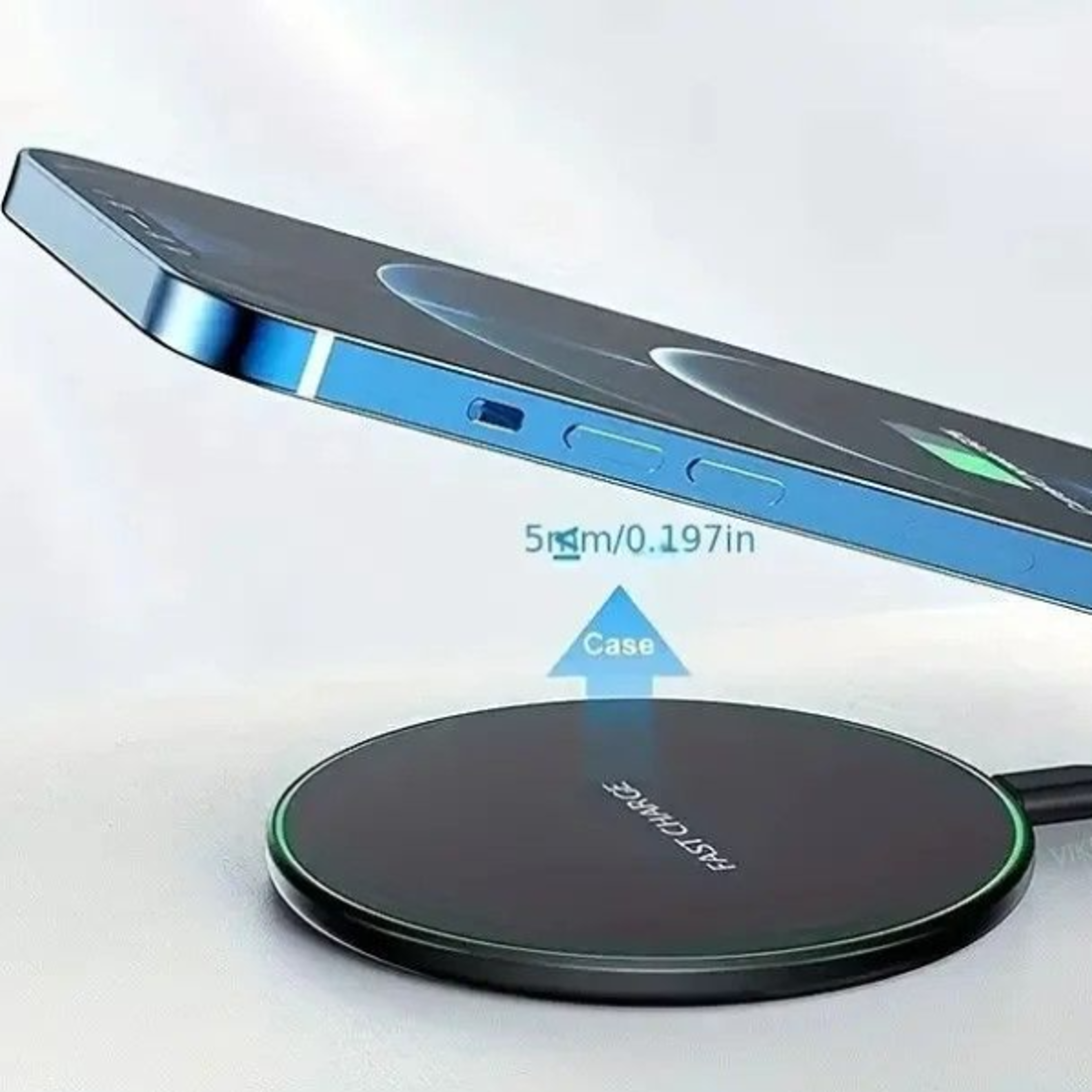 30w fast wireless charger pad, qi-certified charging station for iphone 15/14/13, samsung s23/s22, xiaomi & huawei