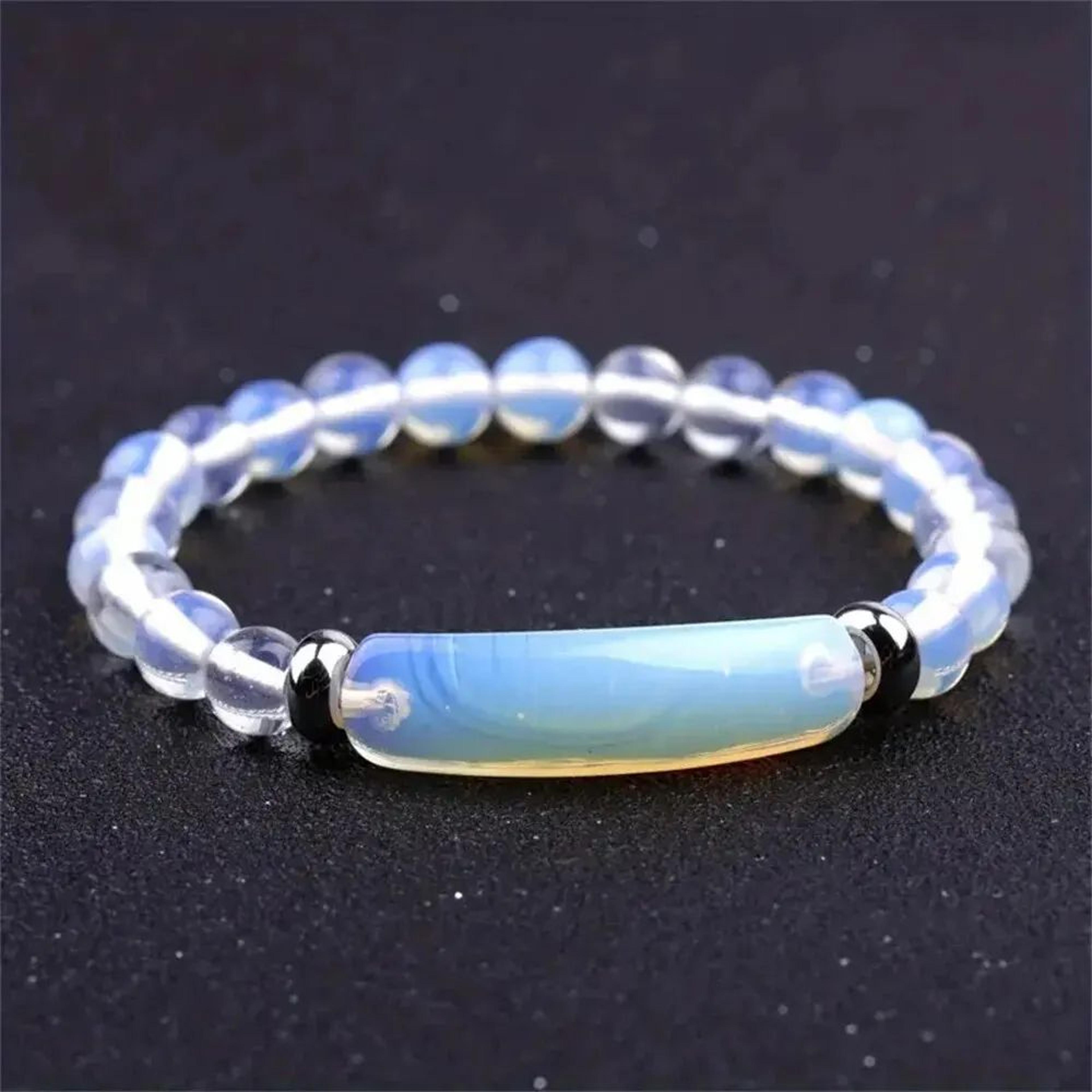 Healing Handmade Stone Bracelet Turquoise Malachite Gemstone Crystal Rough Bracelet For Energy Bala 6