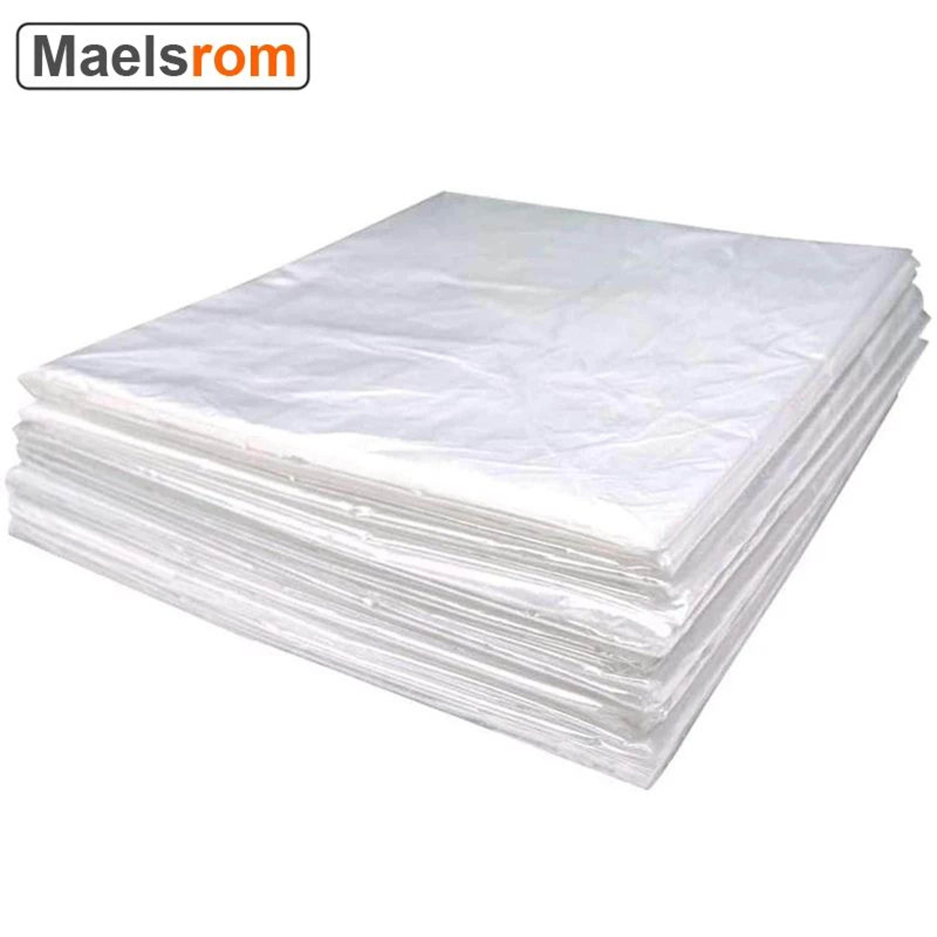 50 pcs disposable infrared sauna blanket bags pvc plastic sheeting for body wrap, spa, weight loss & therapy