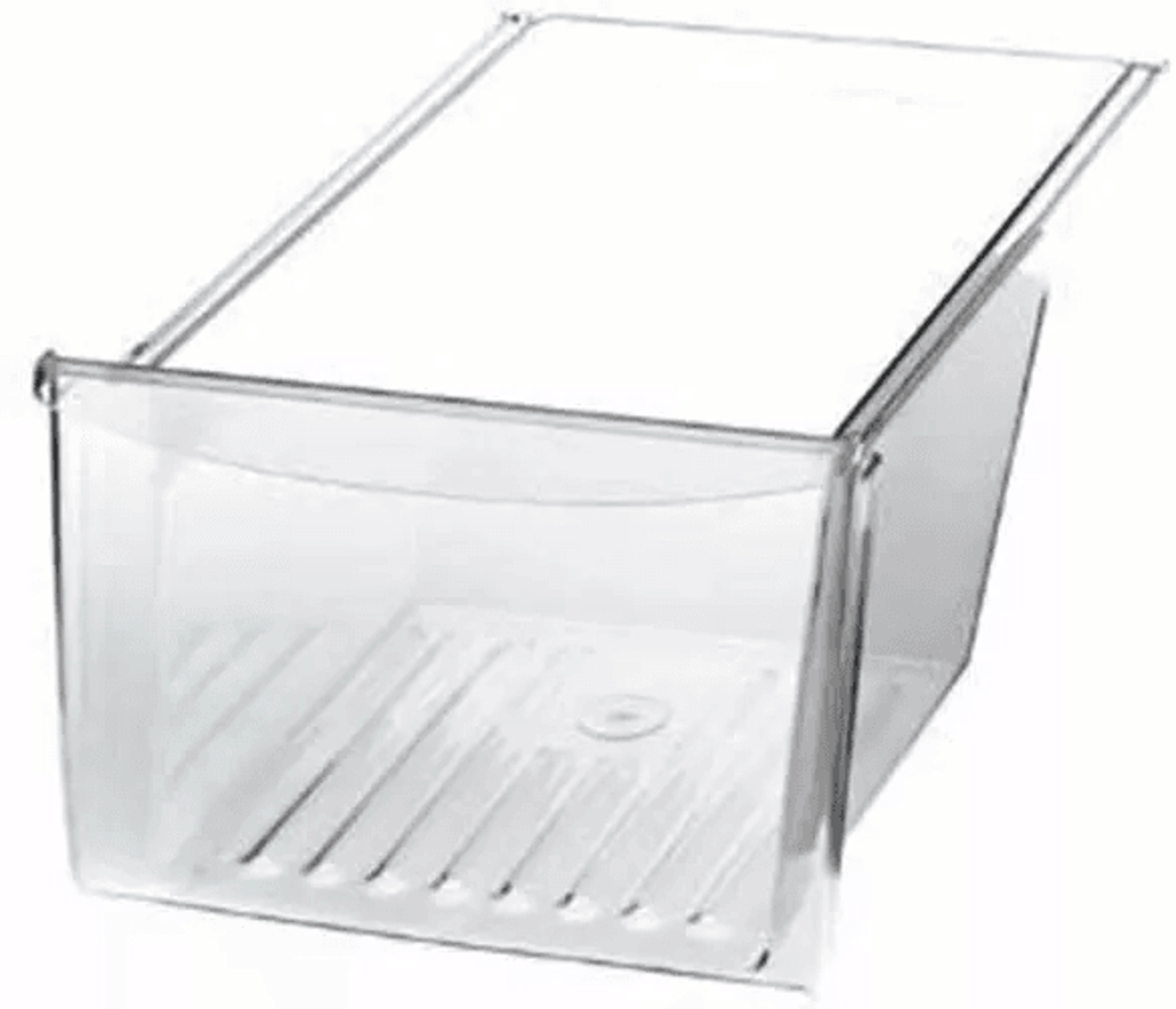 crisper pan bottom compatible with frigidaire kenmore refrigerator, clear replacement drawer