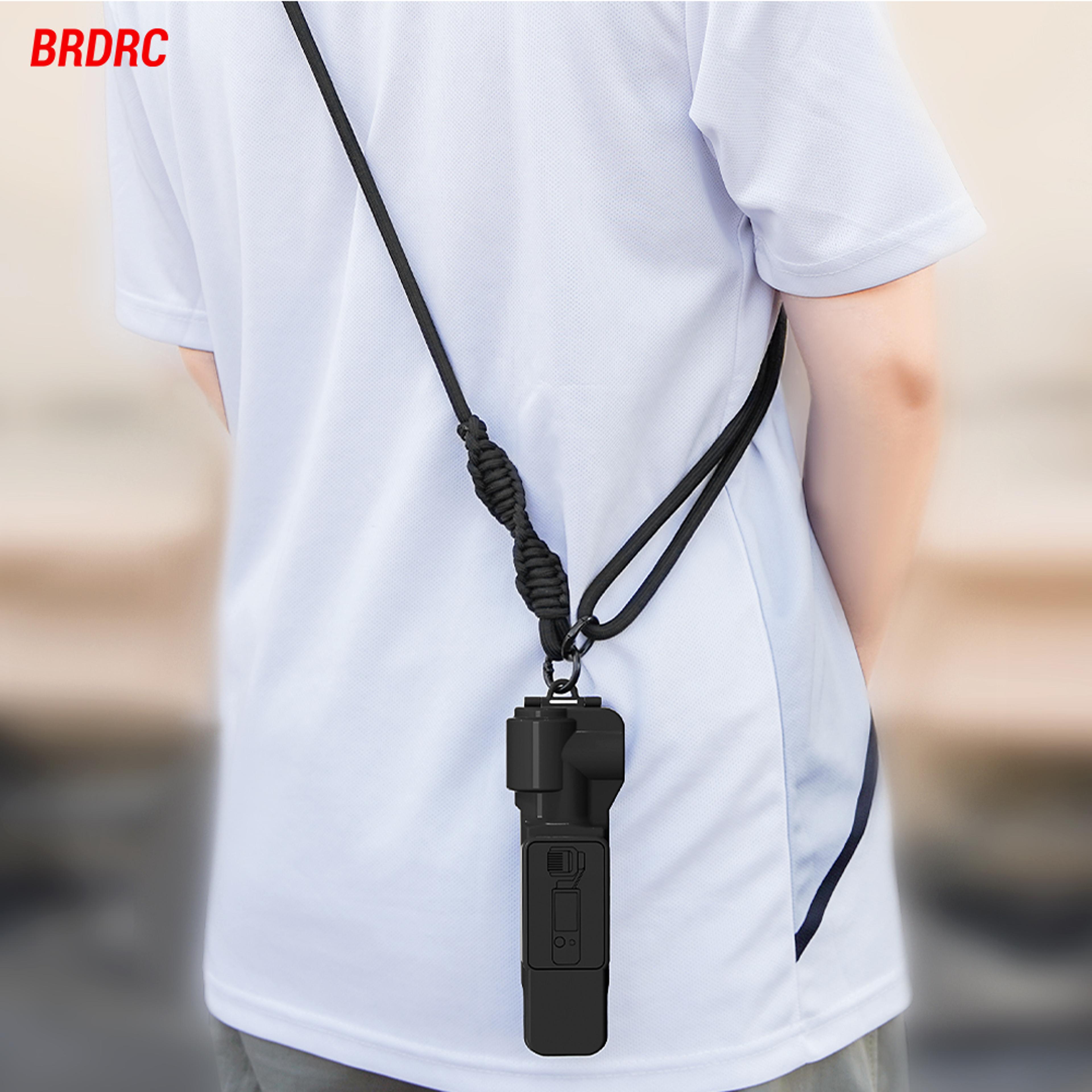 adjustable neck strap camera lanyard with 1/4in screw for pocket 3, insta360 x3 x4, gopro, anti-lost hanging rope