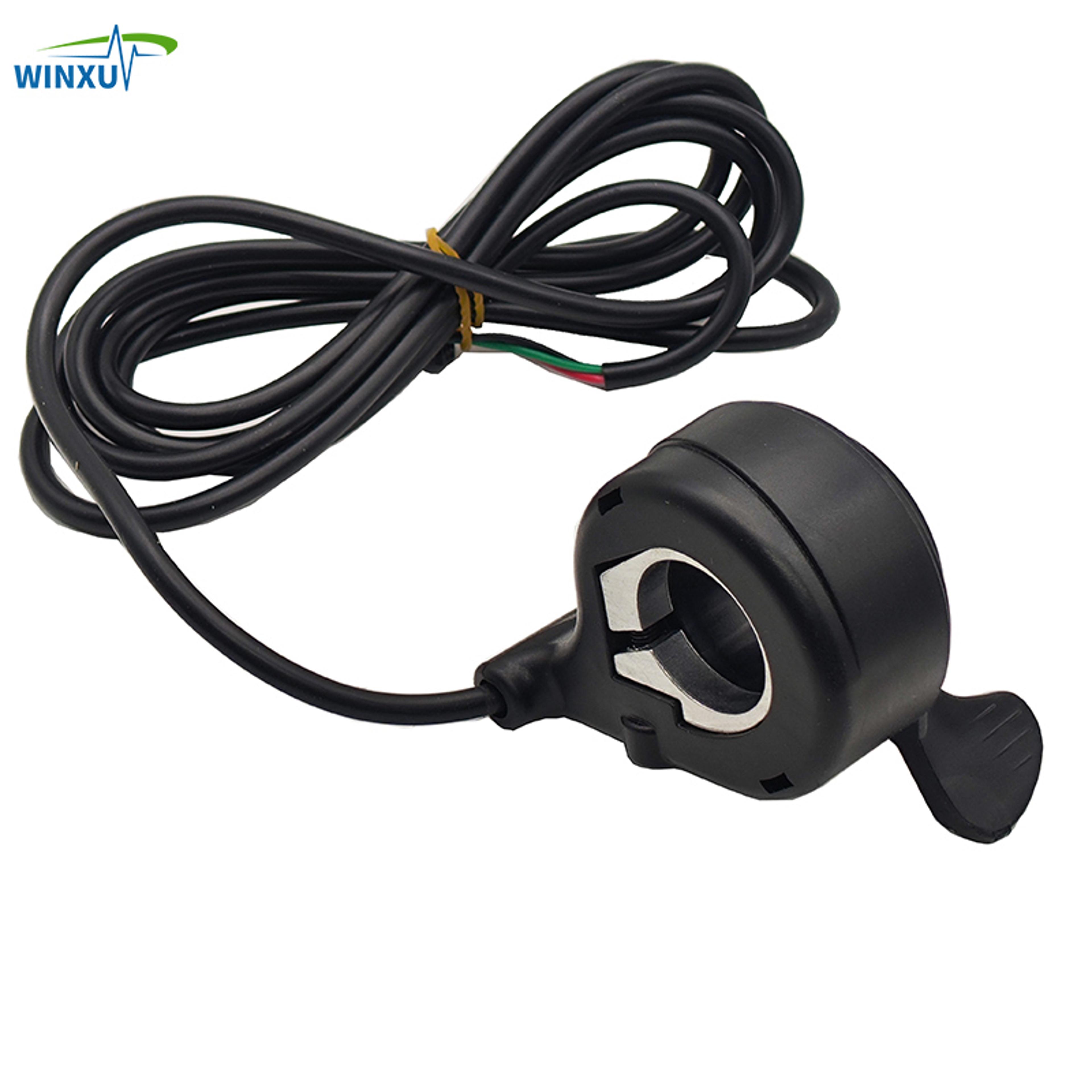 electric bicycle thumb throttle accelerator, universal e-bike speed control regulator for scooter, folding bike