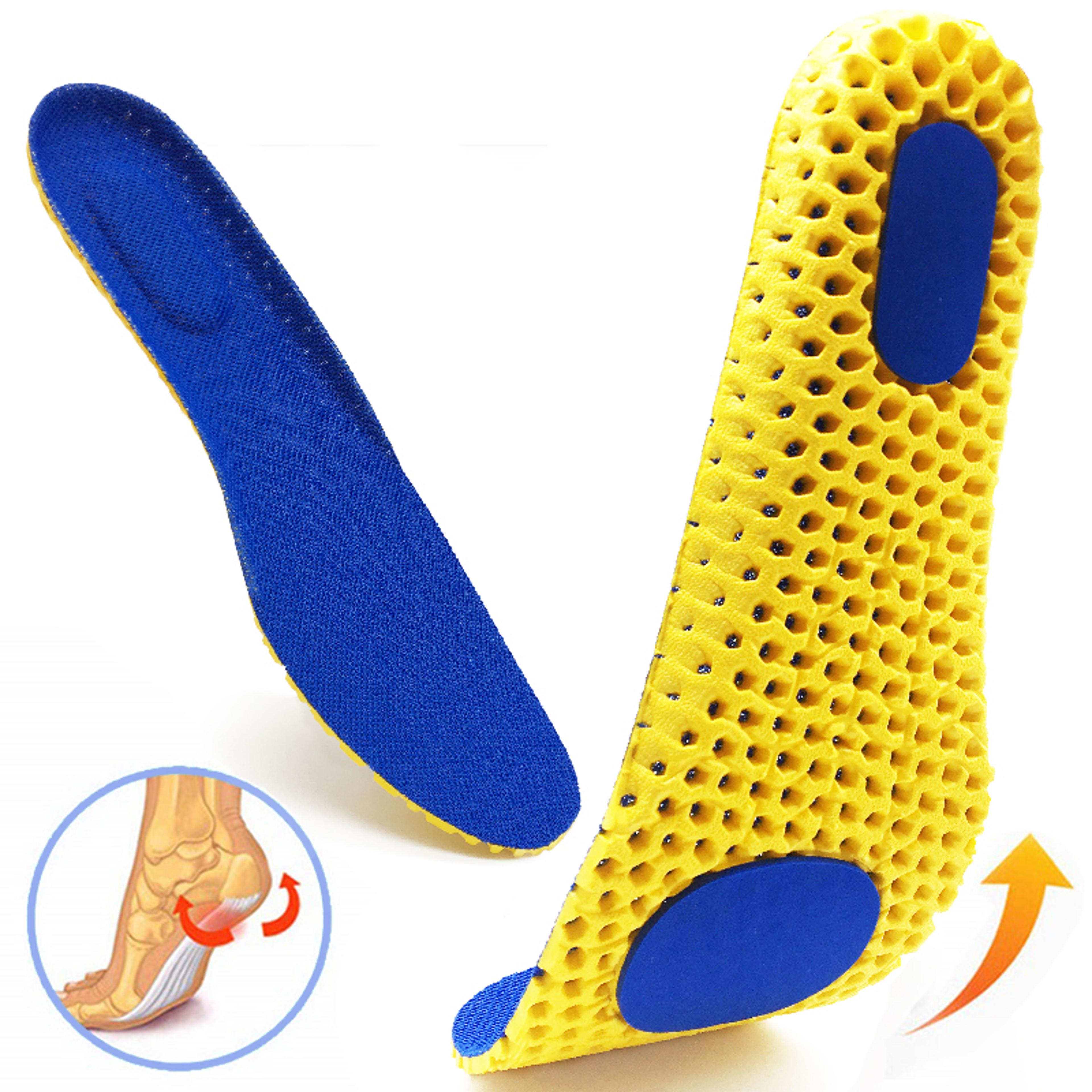 orthopedic memory foam insoles for men & women breathable mesh shoe inserts, deodorant support for feet pain relief