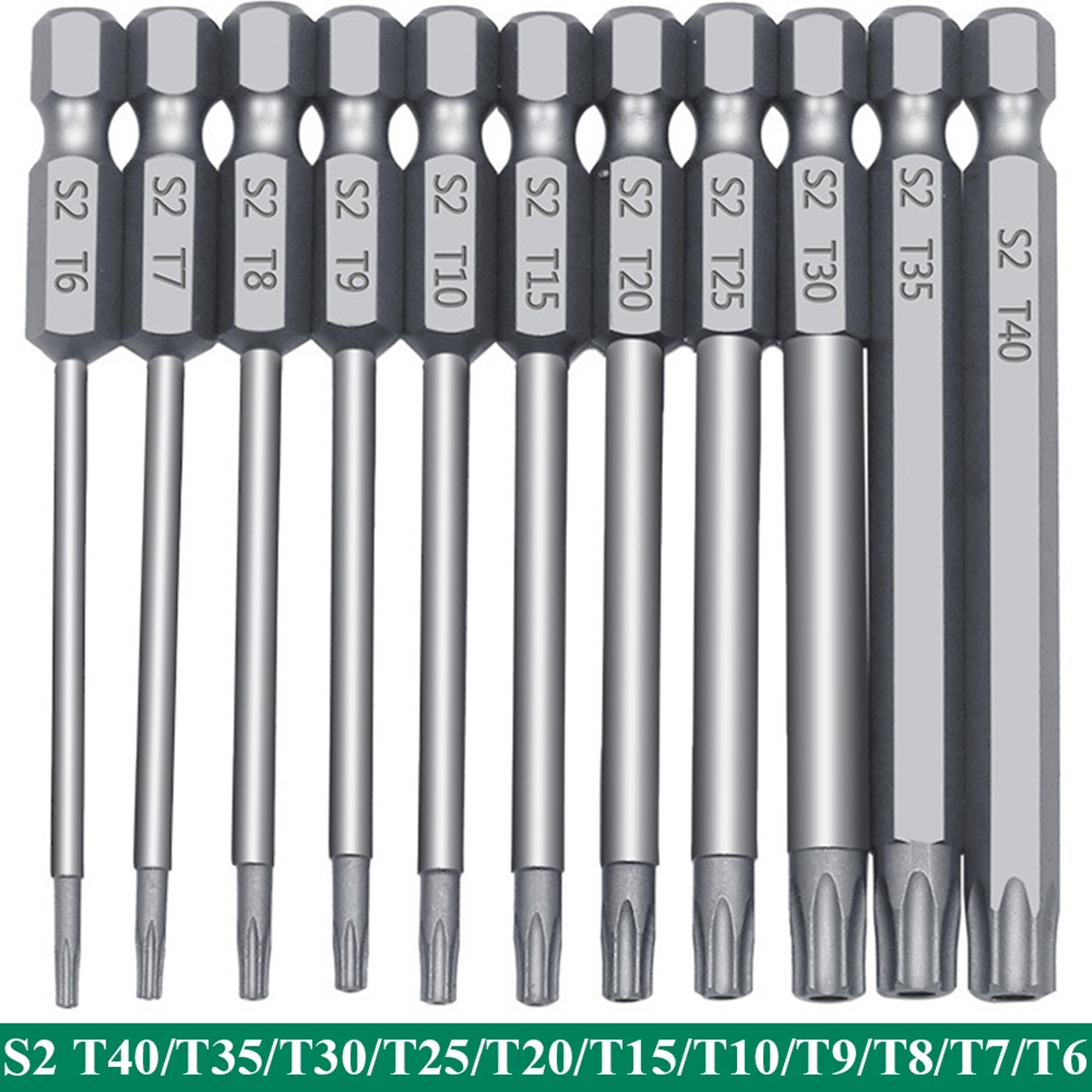 magnetic torx bit set s2 steel star security screwdriver set for shark vacuum, laptop, phone & electronics repair
