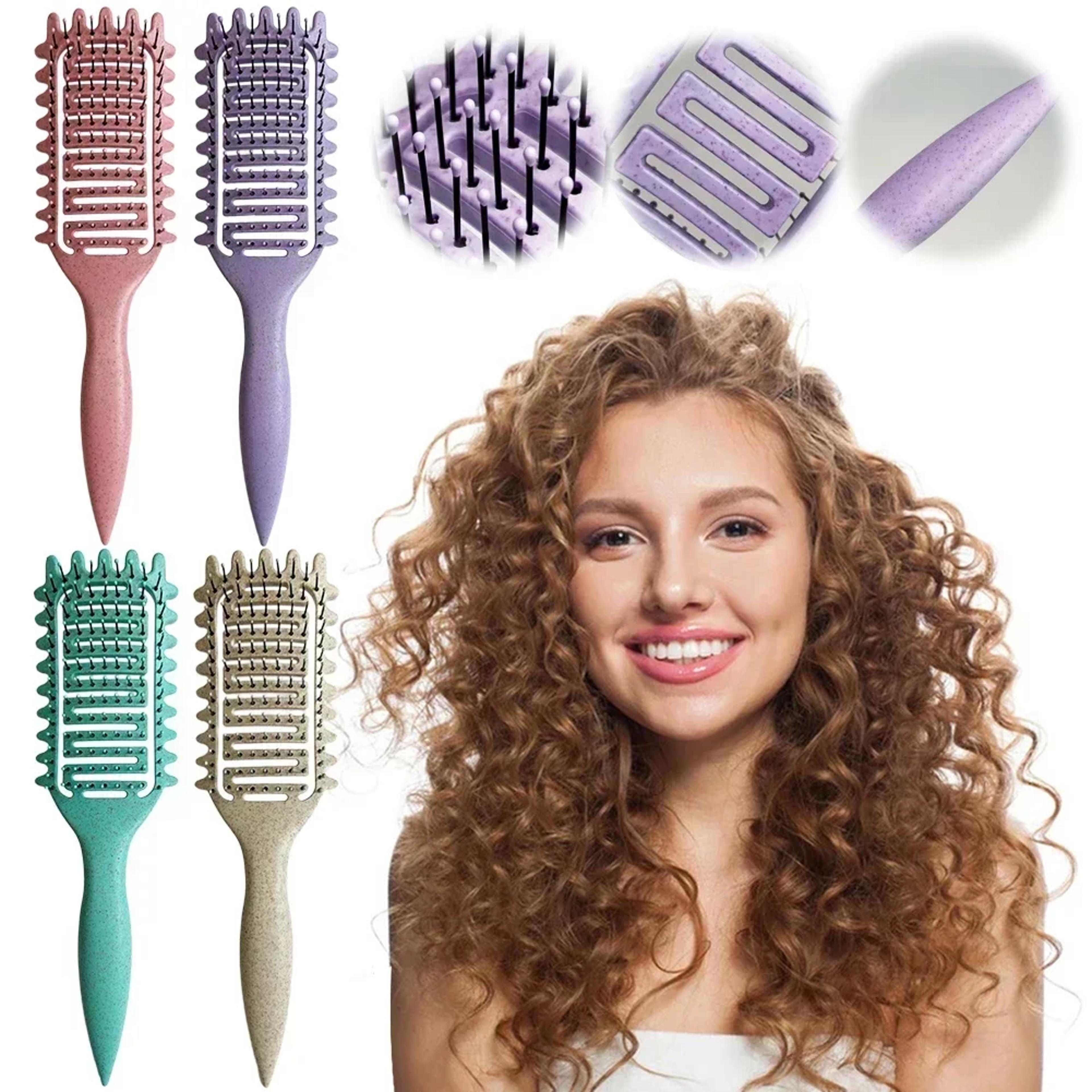 3 in 1 curl defining detangling brush for easy styling