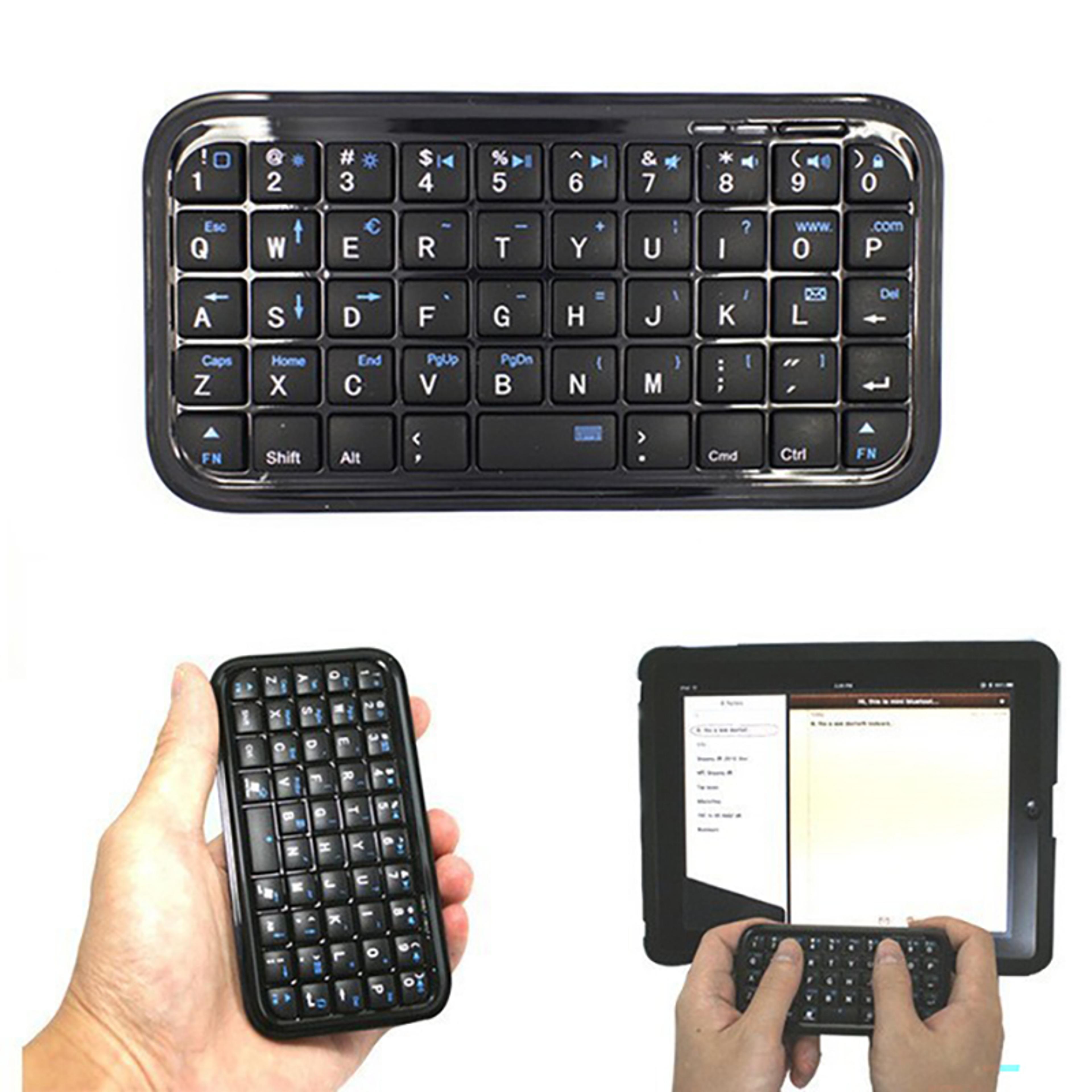 mini bluetooth wireless keyboard, portable keyboard for phone, tablet, computer, laptop, pc typing accessory