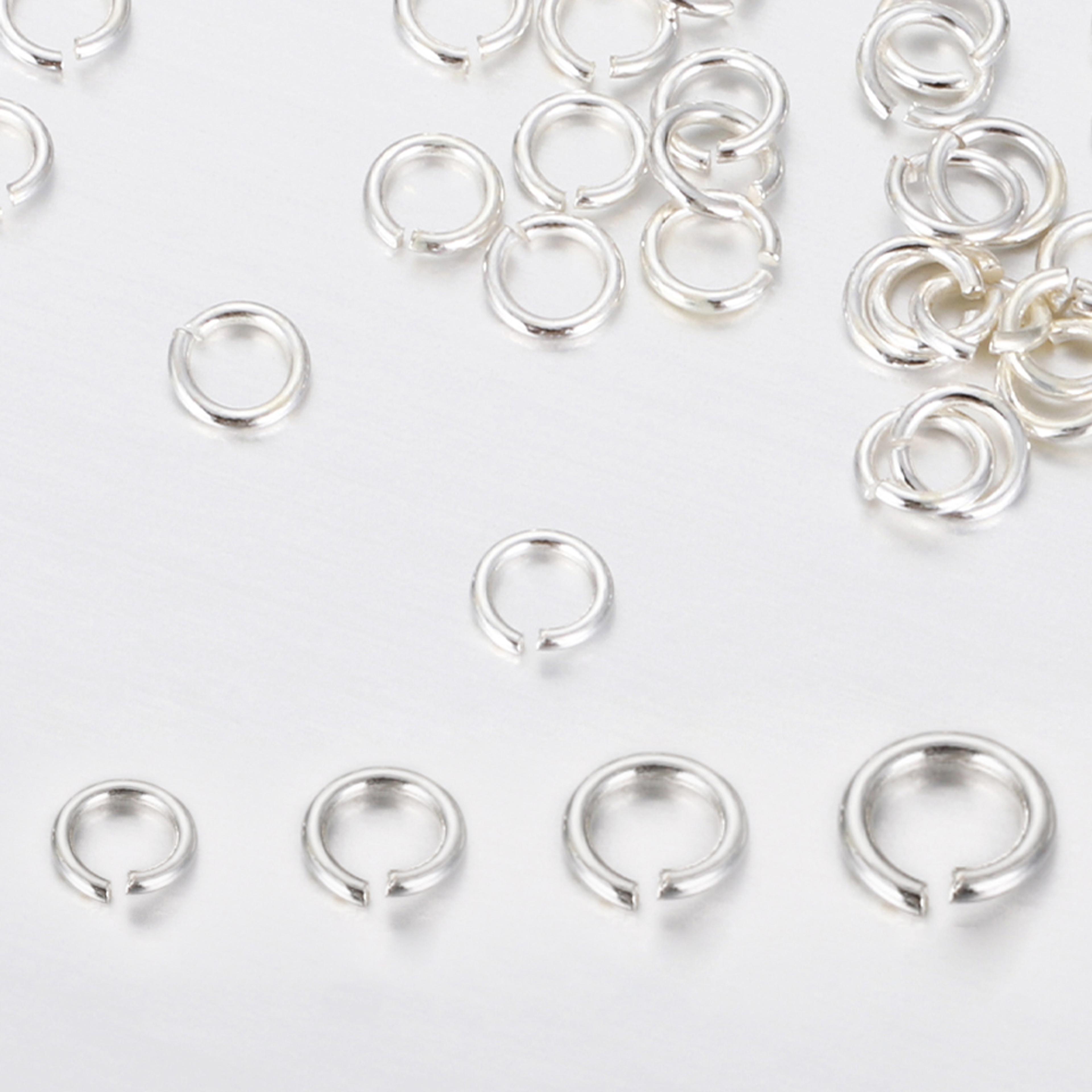 925 sterling silver jump rings 3-6mm: 30-60pcs split rings for diy jewelry making - earrings & bracelets findings