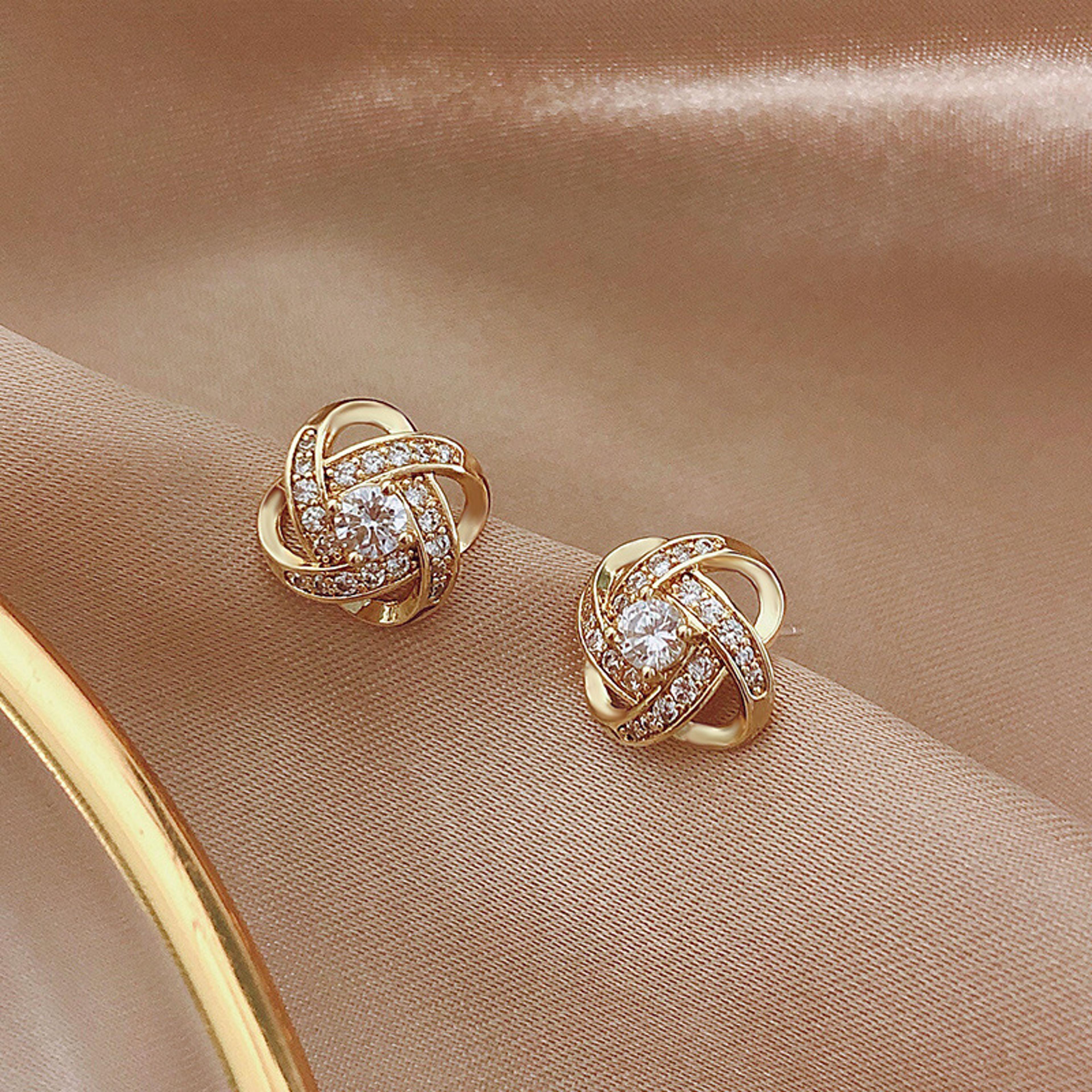 925 sterling silver dandelion stud earrings for women - elegant sterling silver jewelry gift - pendientes mujer