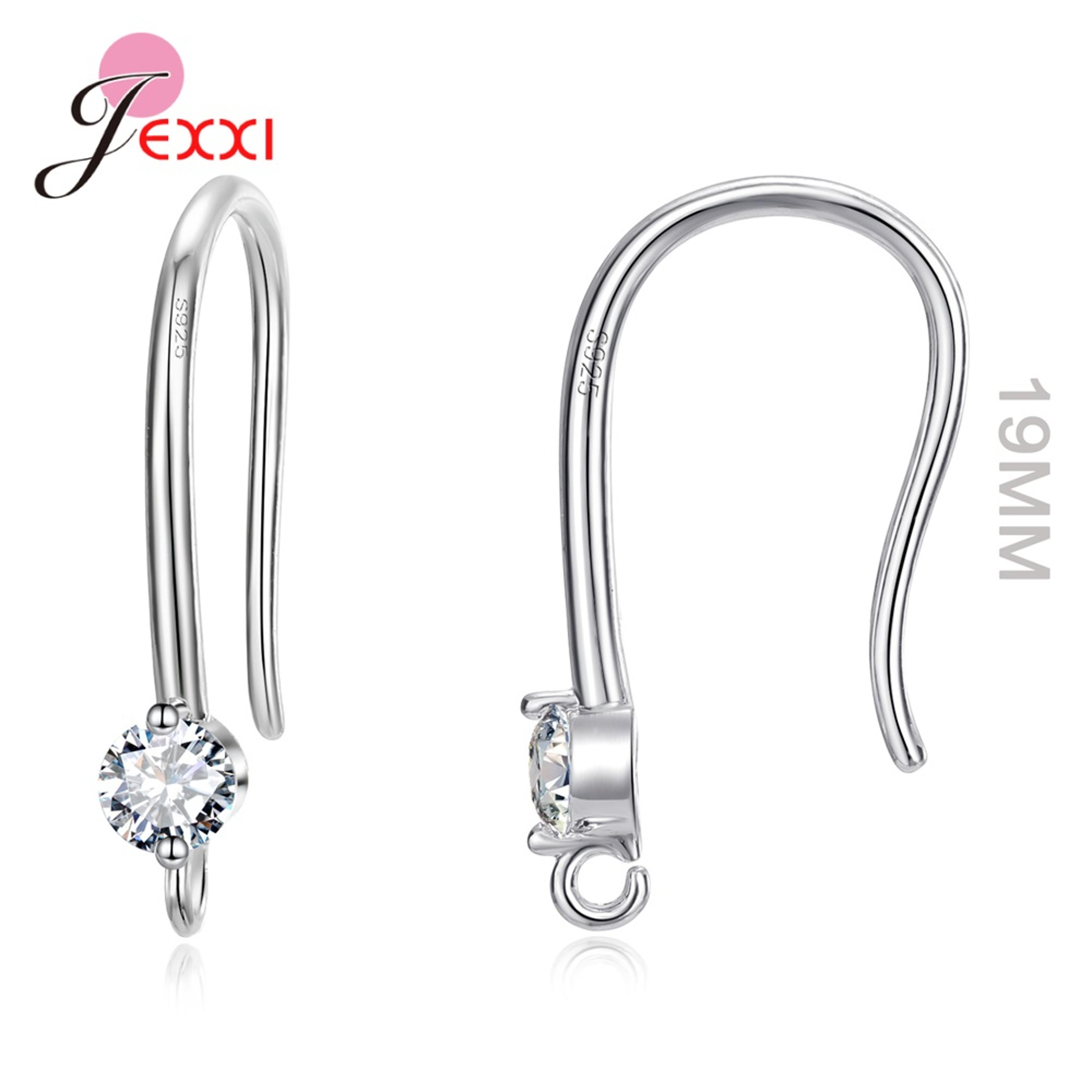 wholesale 925 sterling silver ear hooks: fashion earring wires & clasps for jewelry making supplies