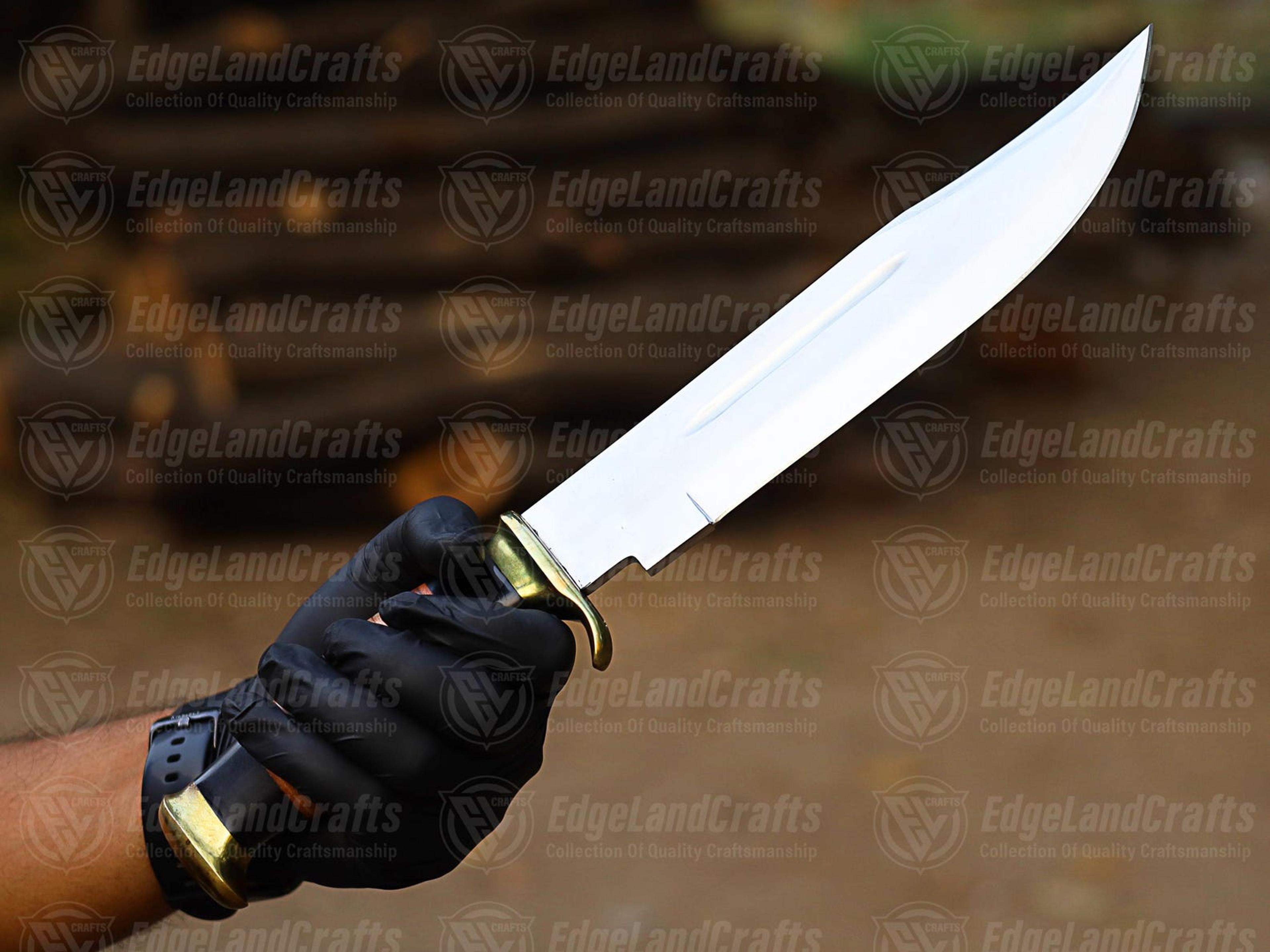 Handcrafted D2 Steel Bowie Knife With Buffalo Horn Handle And Leather Sheath  Perfect Gift For 5