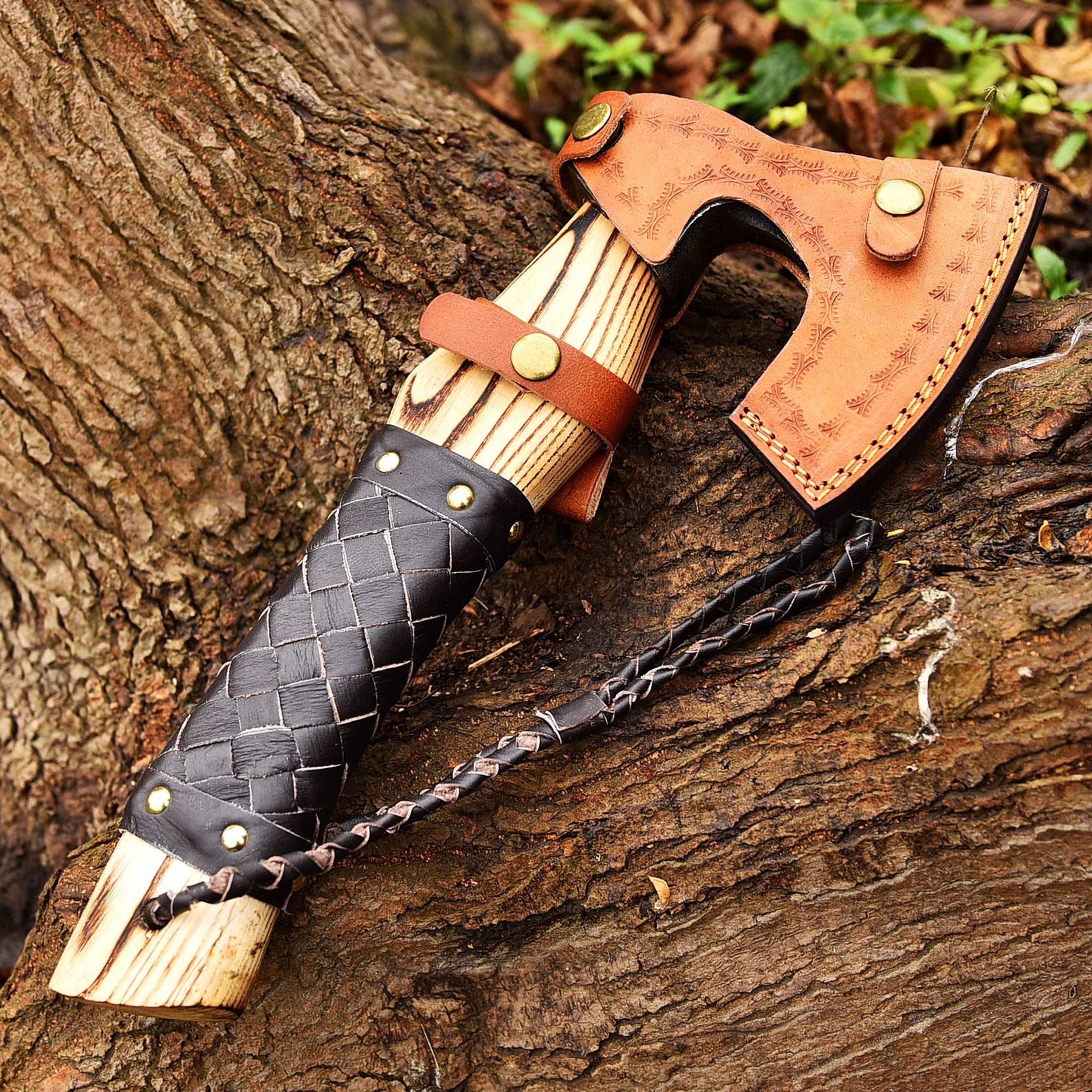 Viking Leviathan Throwing Axe  Unique Handmade Gift For Him Dad Husband Or Boyfriend Anniversary Bi 8