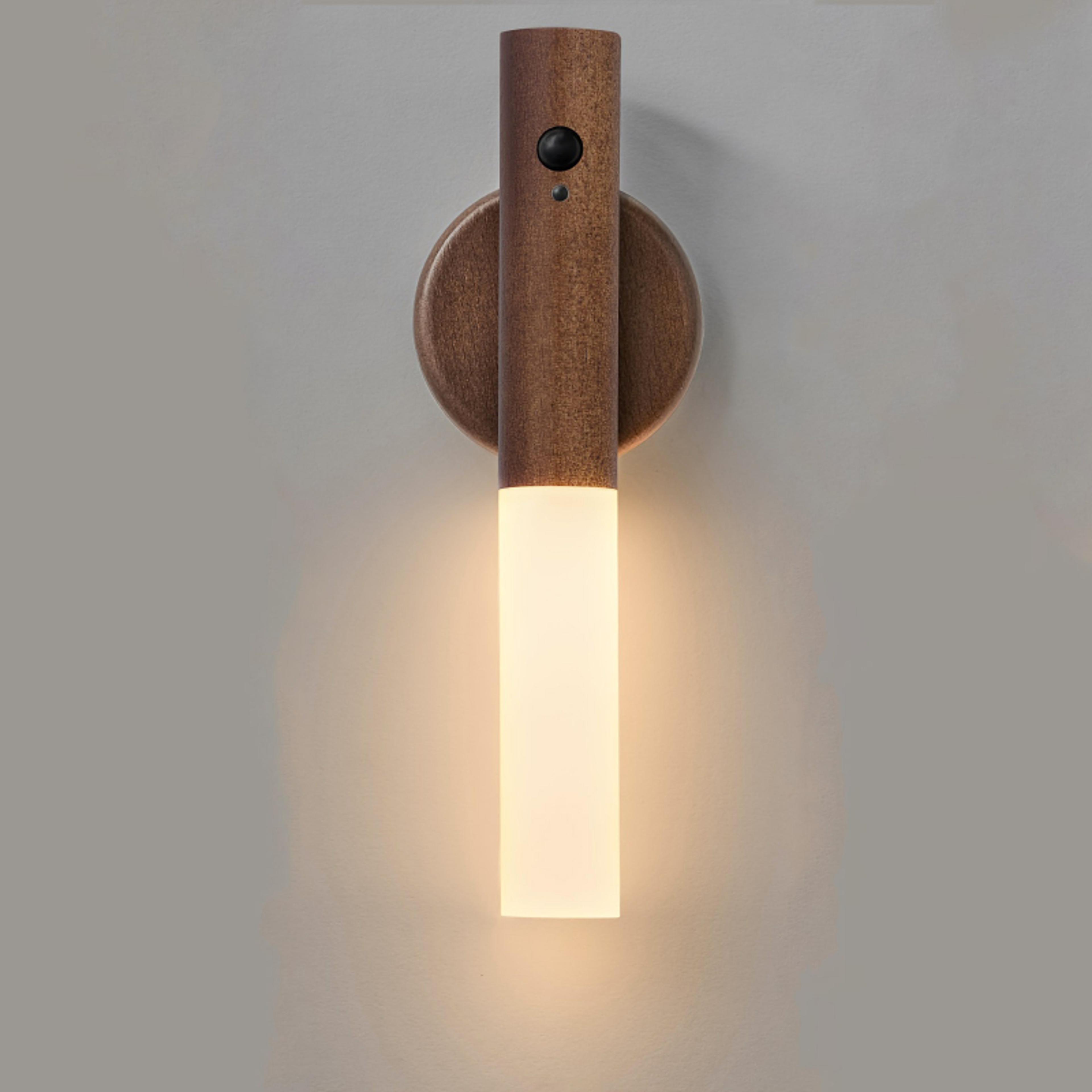 led smart motion sensor night light, rechargeable magnetic wall lamp for bedroom, hallway, stairs, bathroom & closet