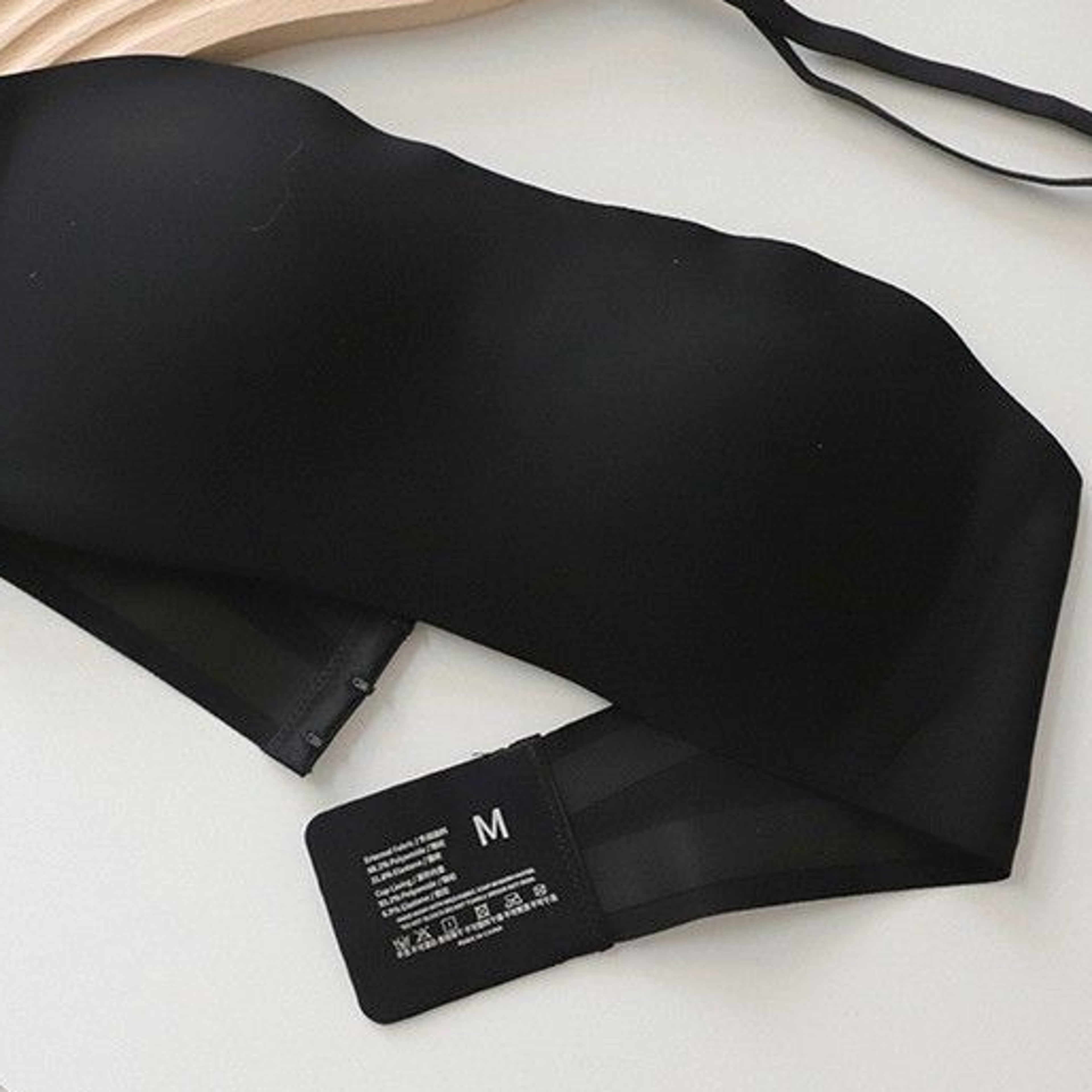 detachable shoulder strap, anti-slip strapless bra for women, cinched wraparound push-up underwear