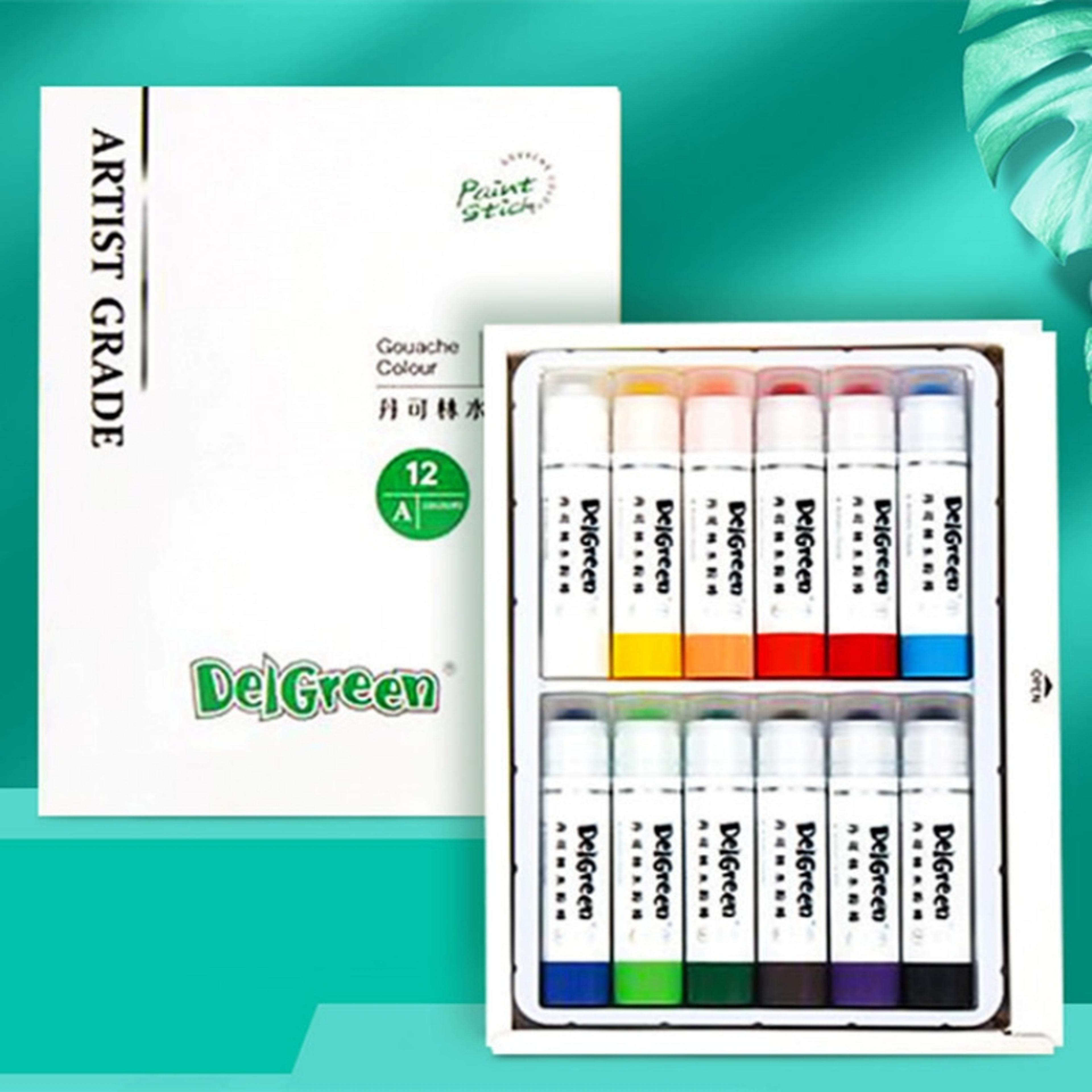 colors artist soft solid gouache paint sticks pastels crayon set, washable non toxic graffiti drawing & art supplie