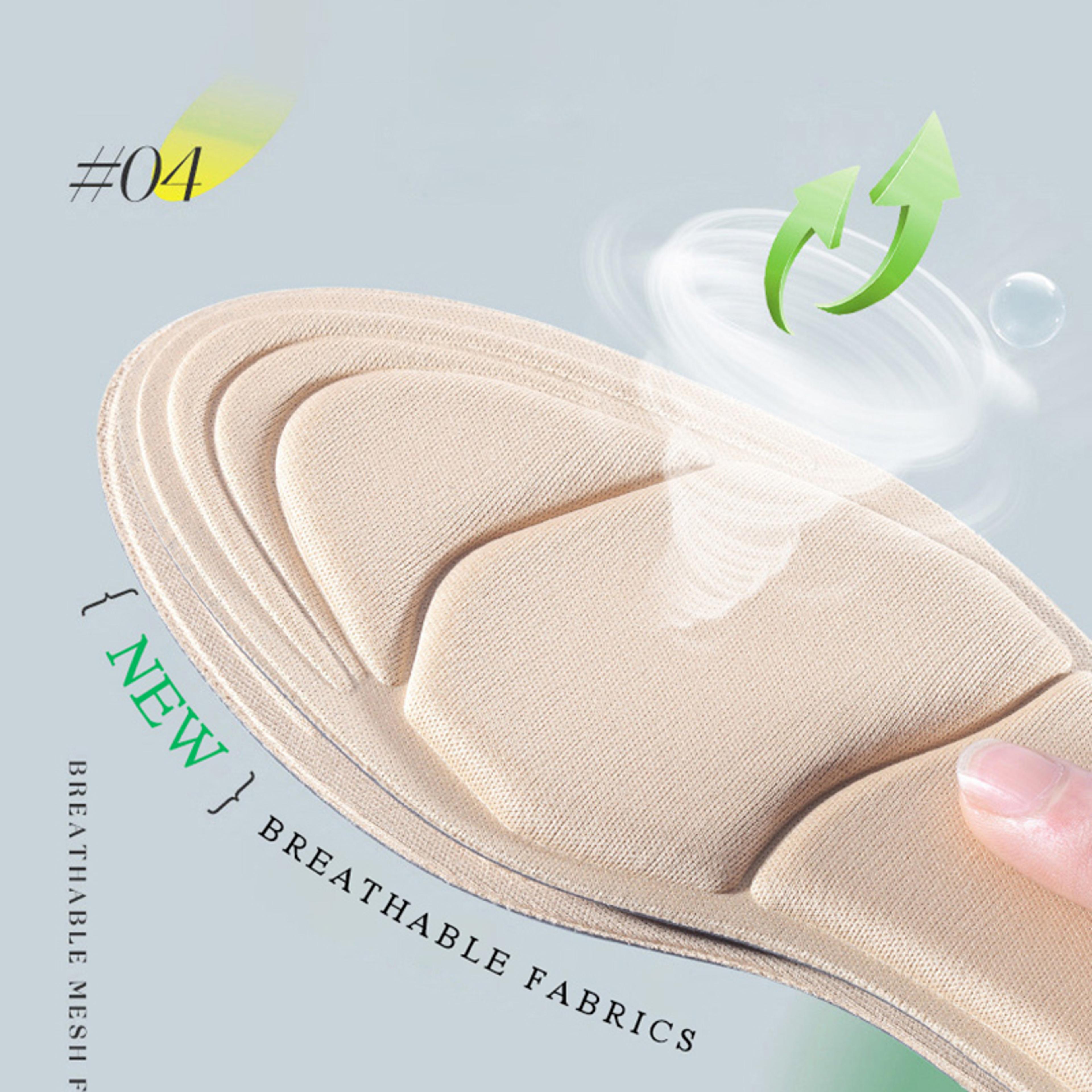 HighHeel Comfort Insoles Cutable Memory Foam Shoe Pads With AntiSlip Heel  Massage For Women Breath 2