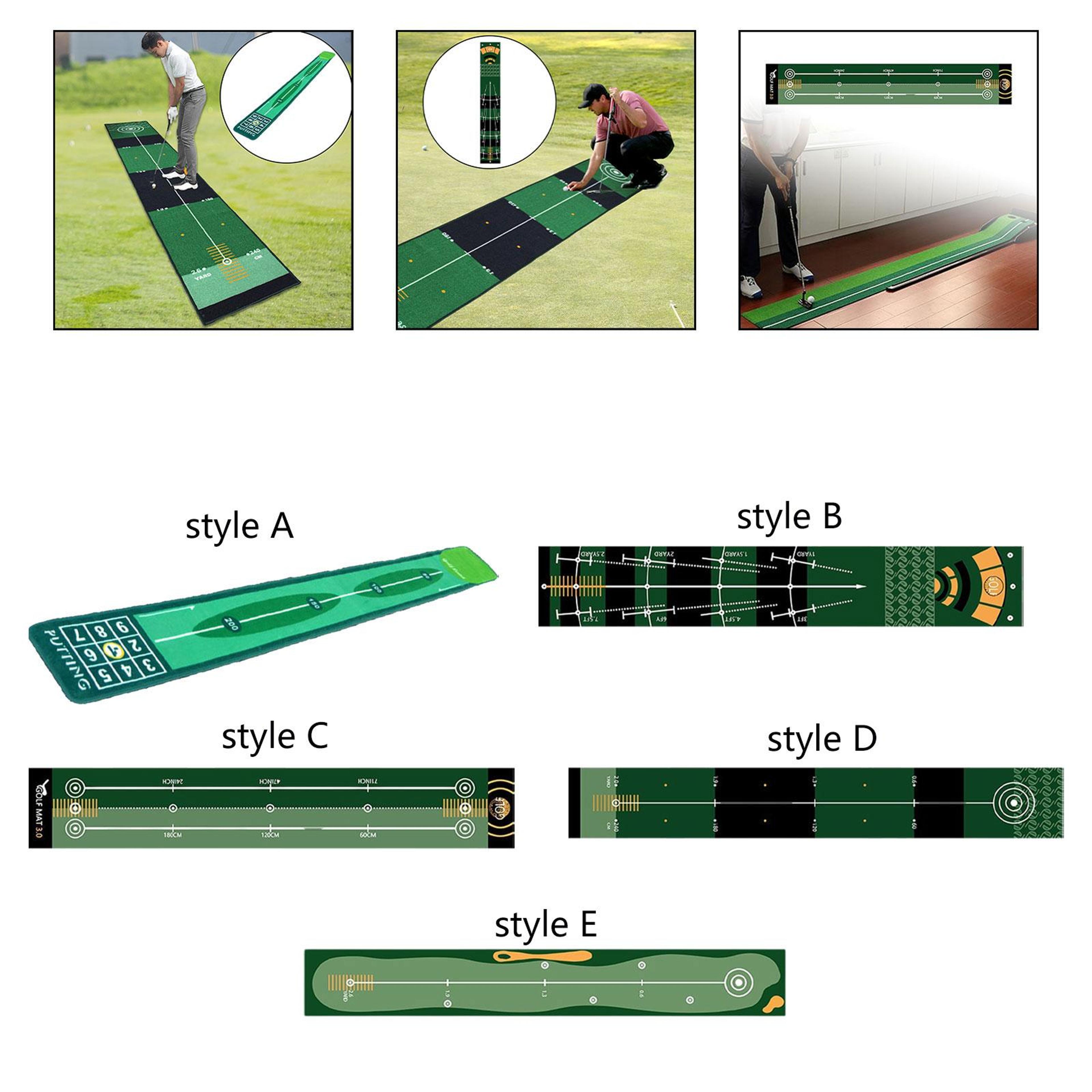 Golf Putting Mat Practical Golf Practice Mat For Park Office Indoor Outdoor Home  Office Indoor Put 1