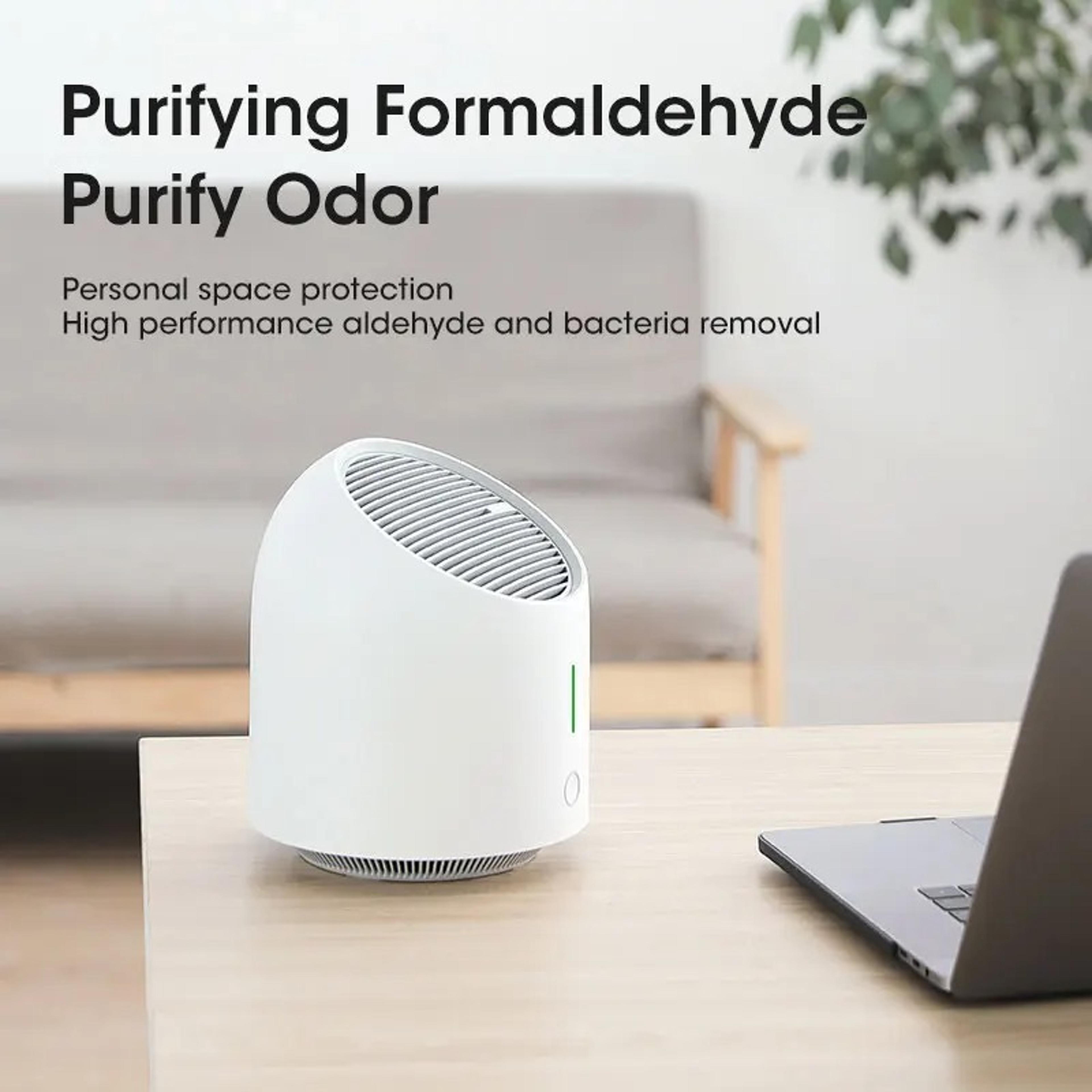 Low Noise Portable Air Purifier With Carbon Filter Efficient Dust And Smoke Removal For Smart Home 5
