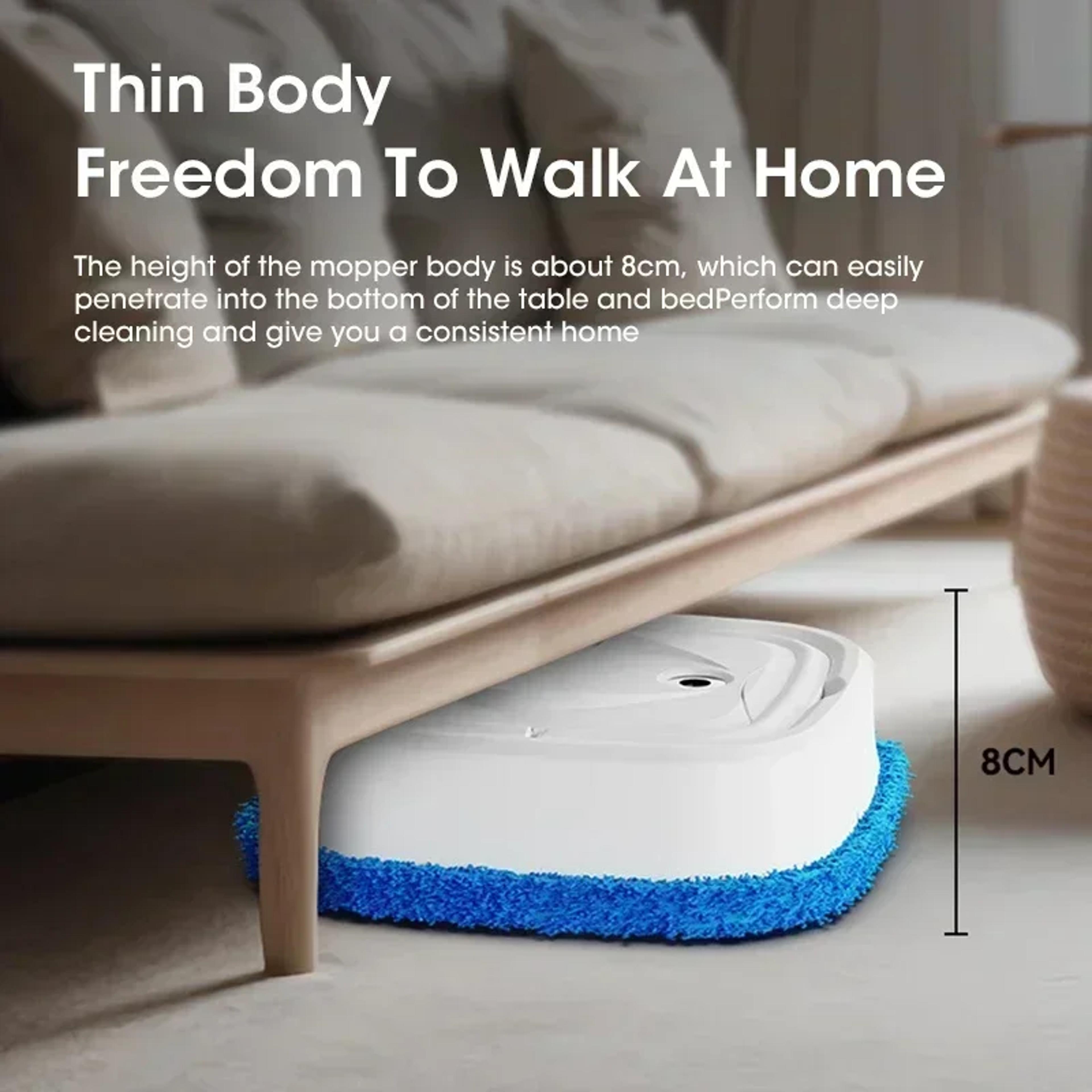 Robotic Vacuum Cleaner With Strong Suction Auto Mopping Wireless App Control Auto Charging For Pet  5
