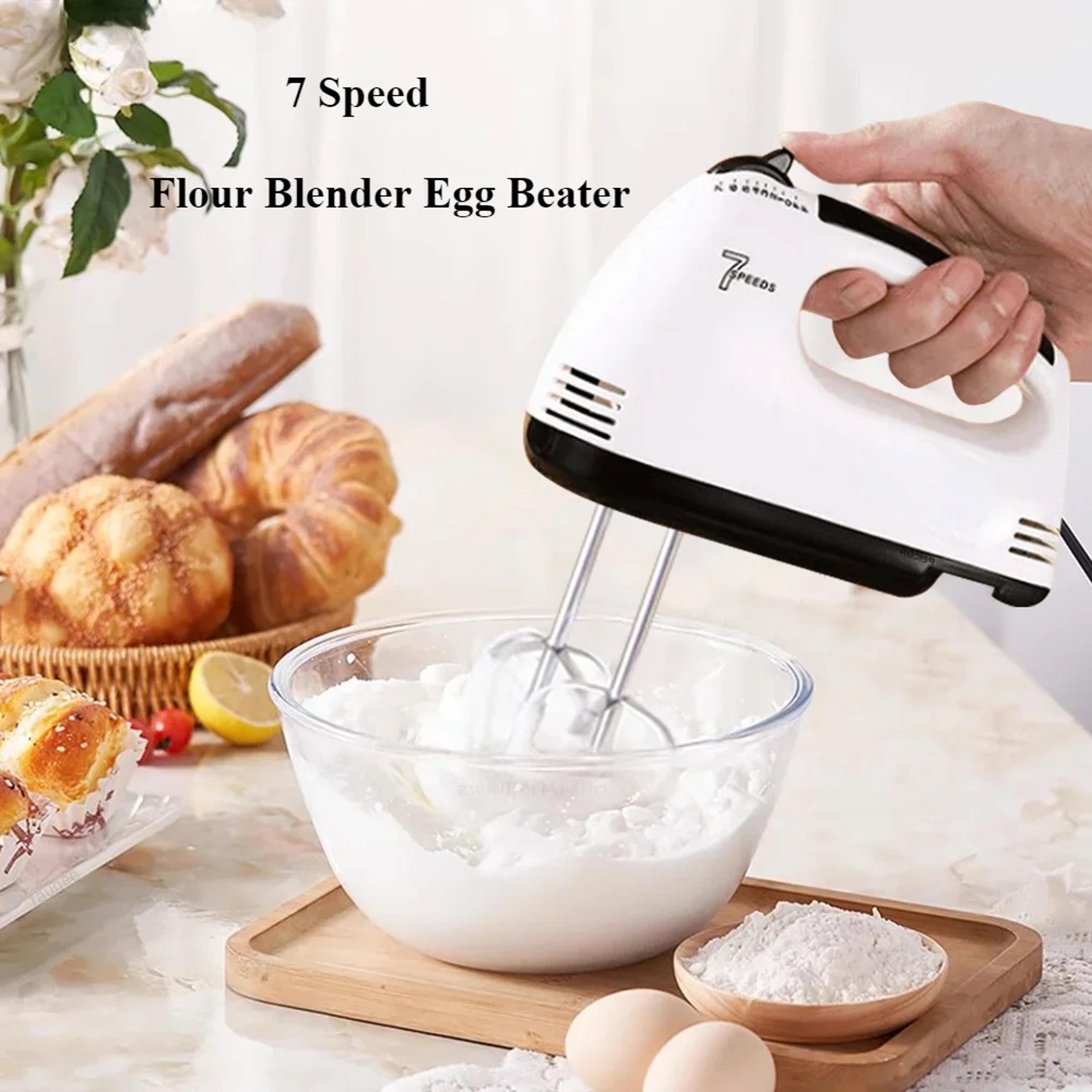 Household Automatic Mixer Handheld Electric Egg Beater Handheld Food Cake Bread Baking Dough Mixer 1