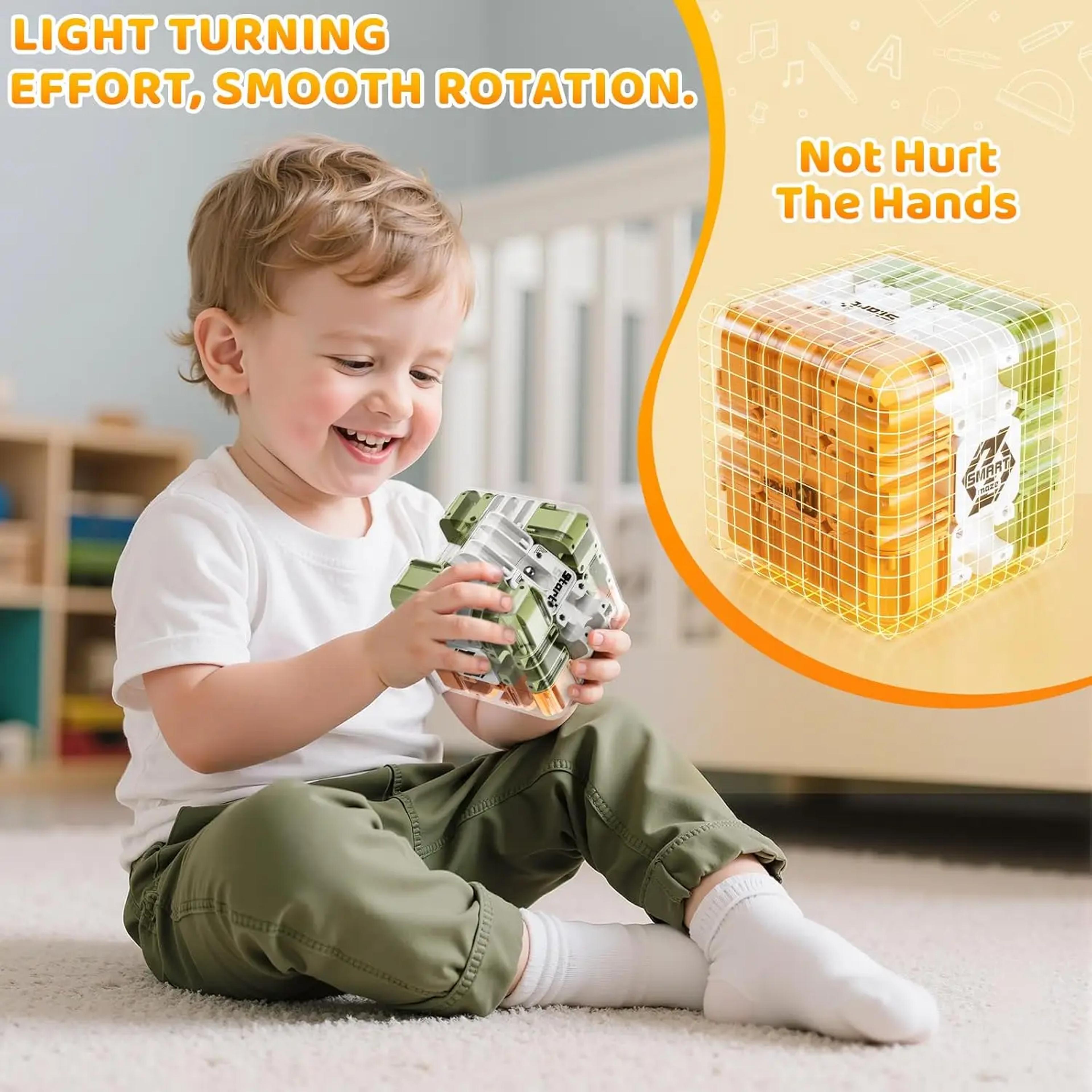 Puzzle Maze Ball Maze Colorful Interlocking Challenge Toy Brain Teaser Montessori Puzzle For Kids A 2