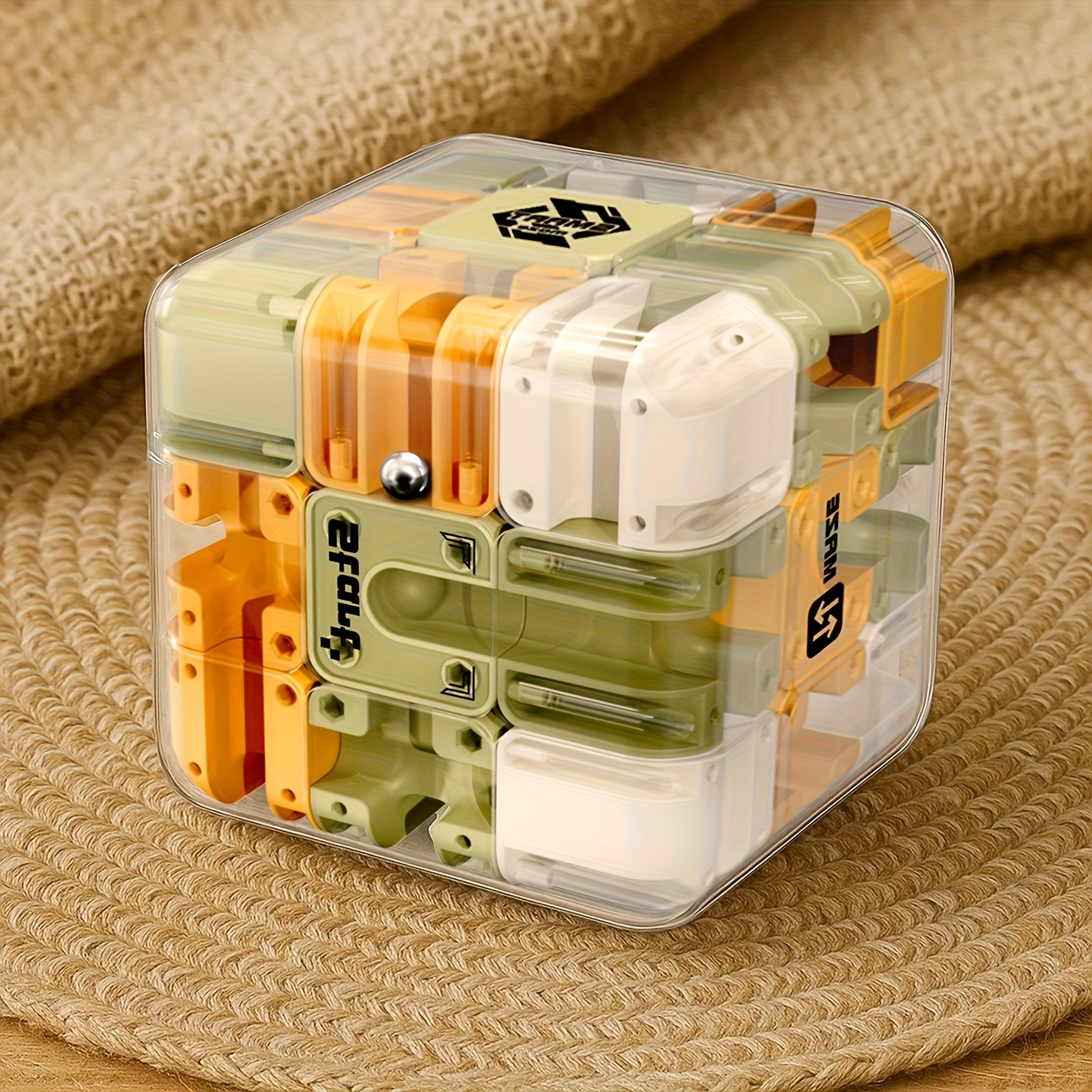 puzzle maze ball maze colorful interlocking challenge toy brain teaser montessori puzzle for kids and adults