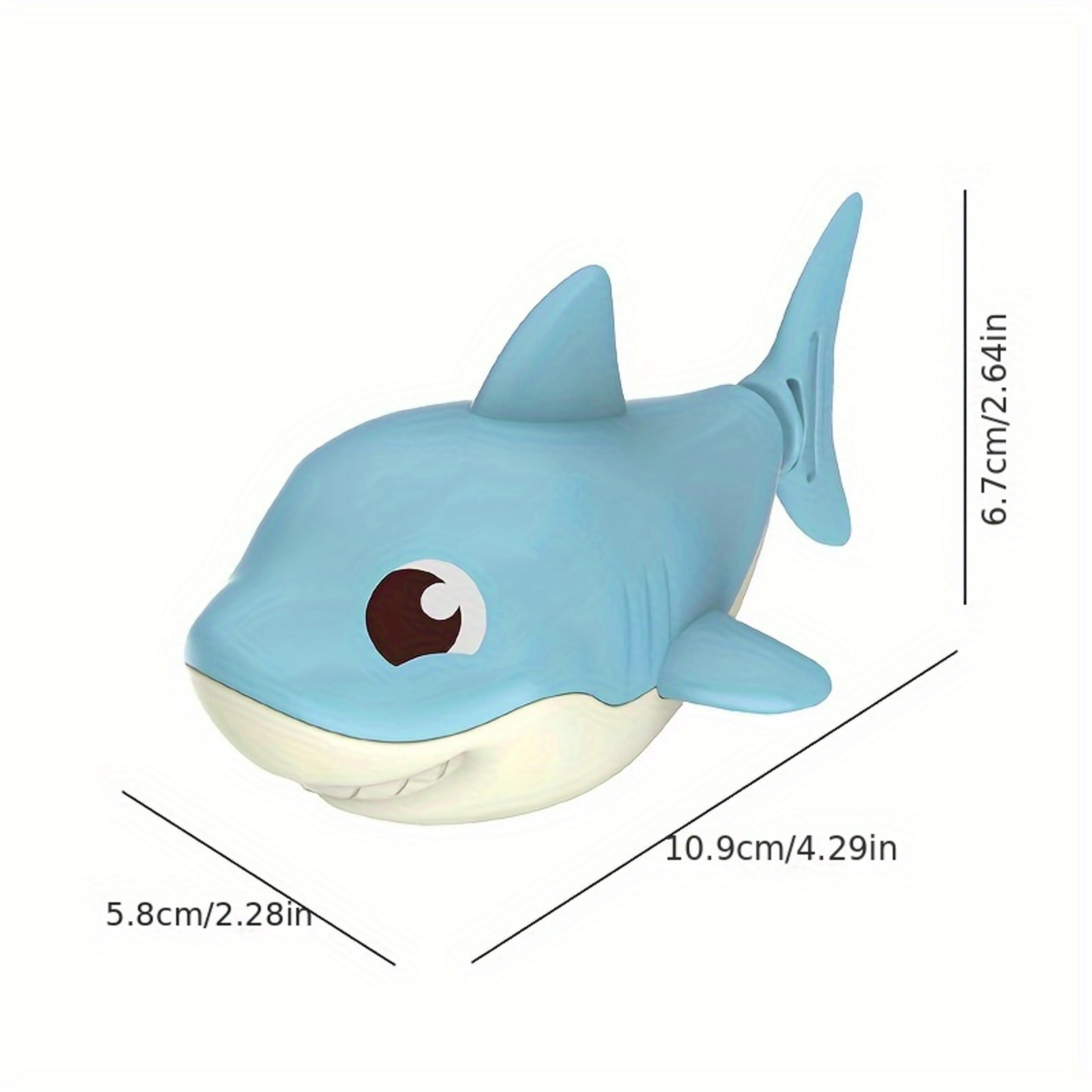 Summer Cartoon Shark Baby Water Play Toy With Wind Up Chain Bath Shower Toy For Outdoor Fun 4