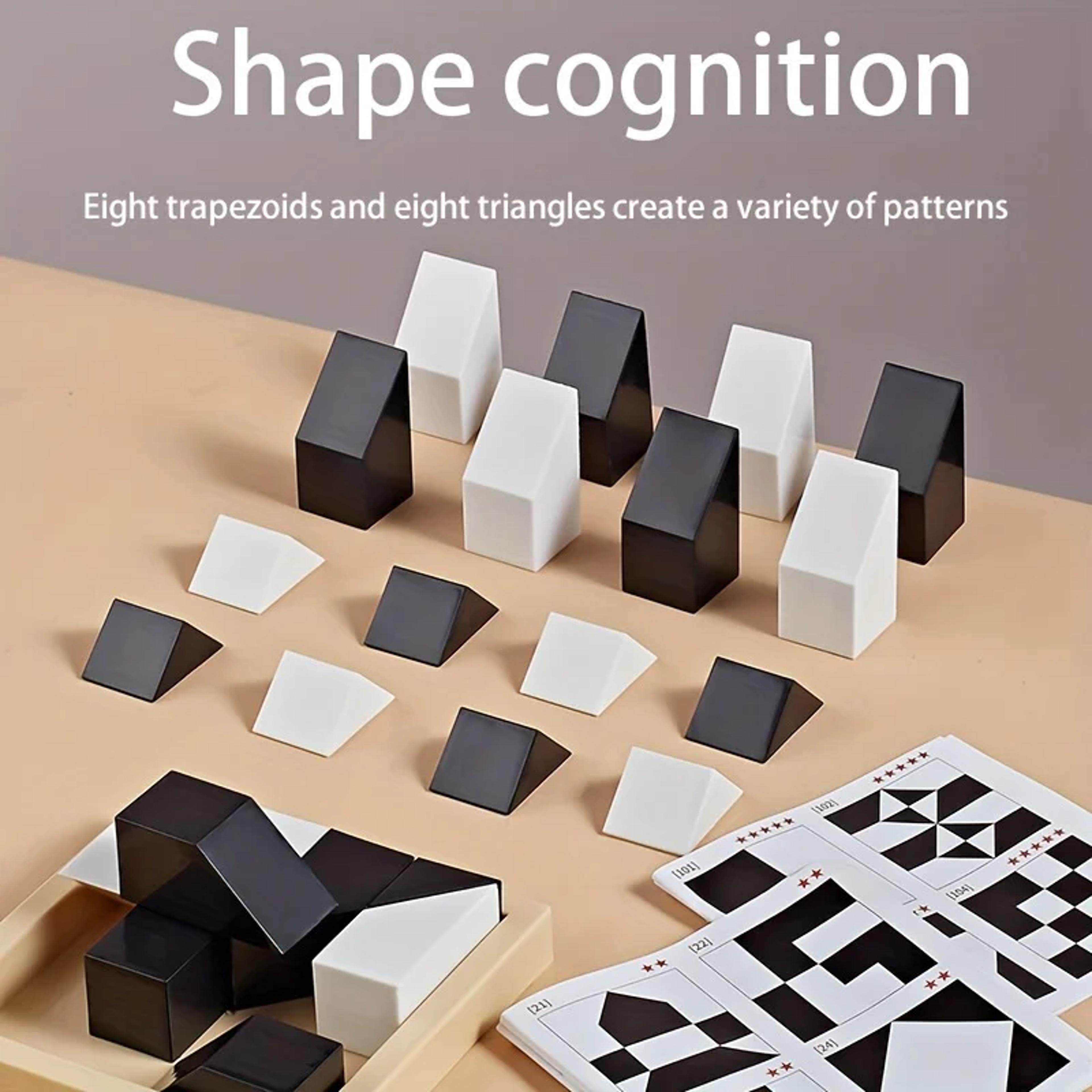 Childrens Intelligent Puzzle Toys Level ParentChild Interactive Tabletop Game Black And White Hidde 3
