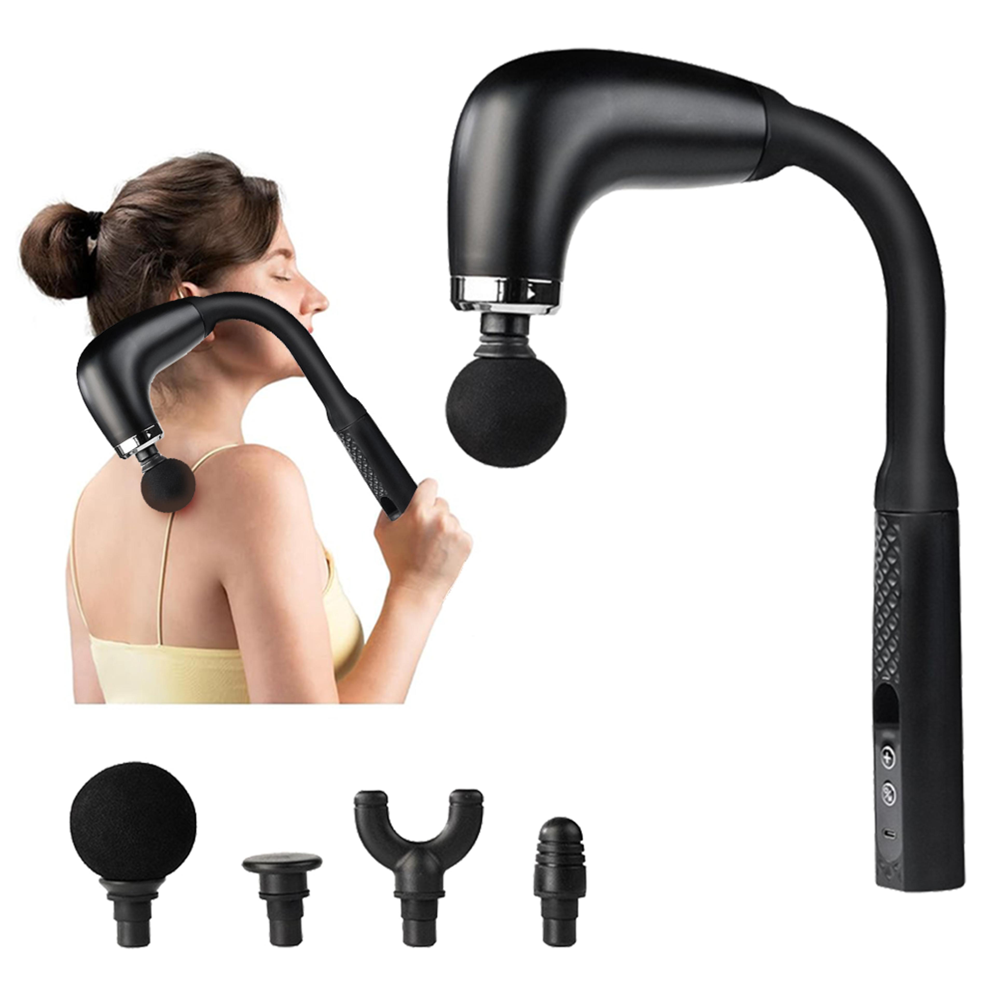 handheld deep muscle massage gun for post-exercise recovery fitness muscle fascia gun for sore muscles.