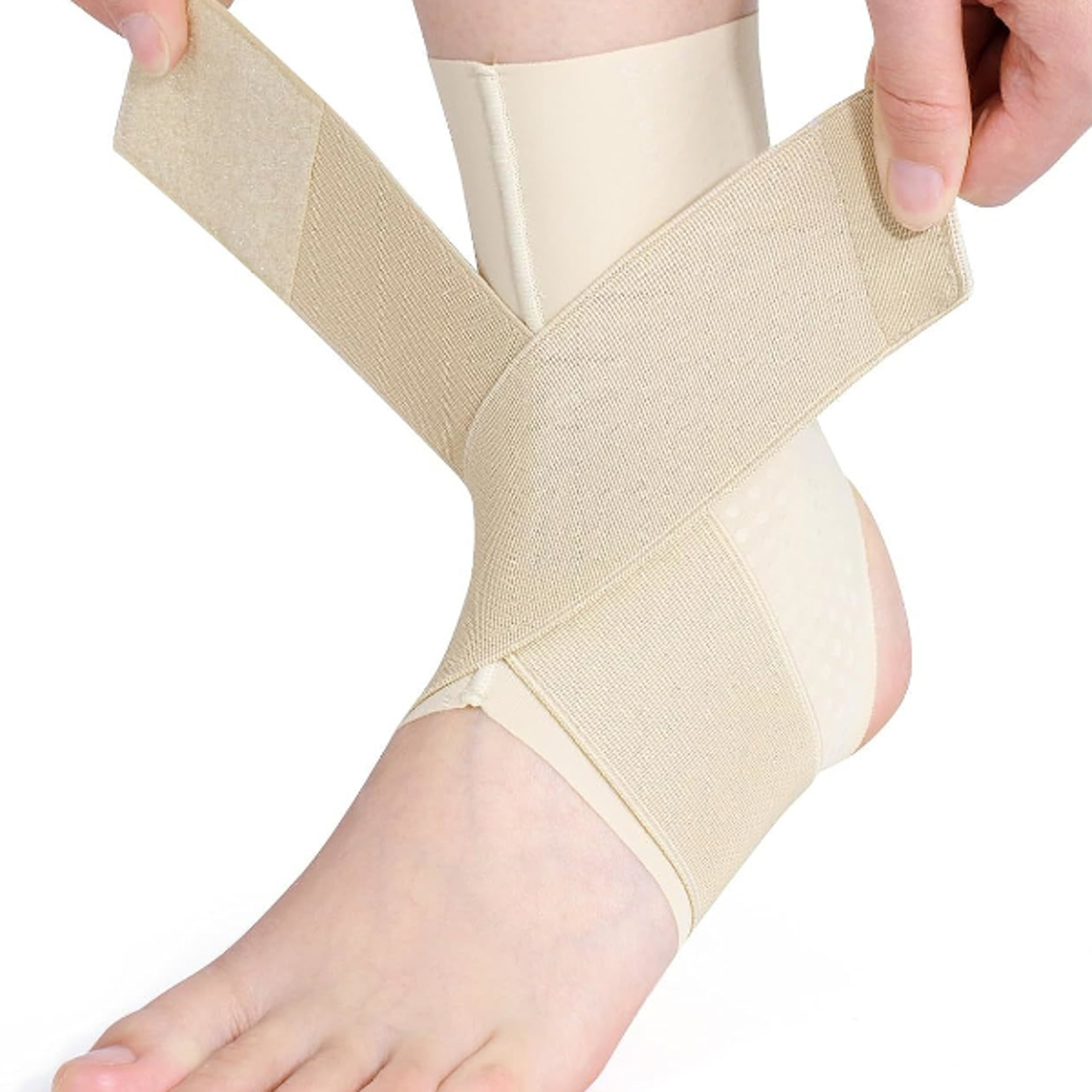 adjustable compression ankle brace for men & women breathable support for sprained ankles