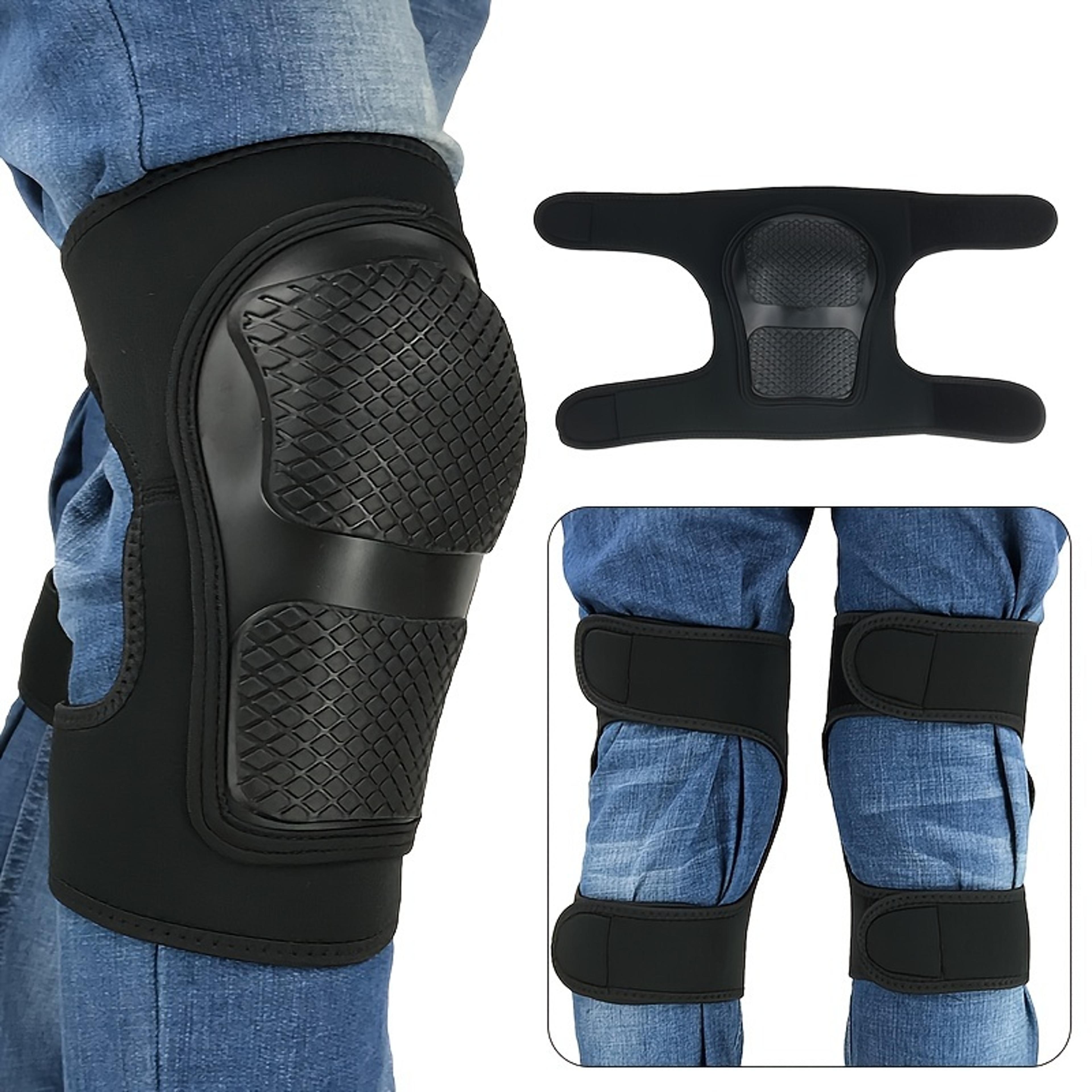 adjustable soft shell knee pads for kneeling, cycling, roller skating.