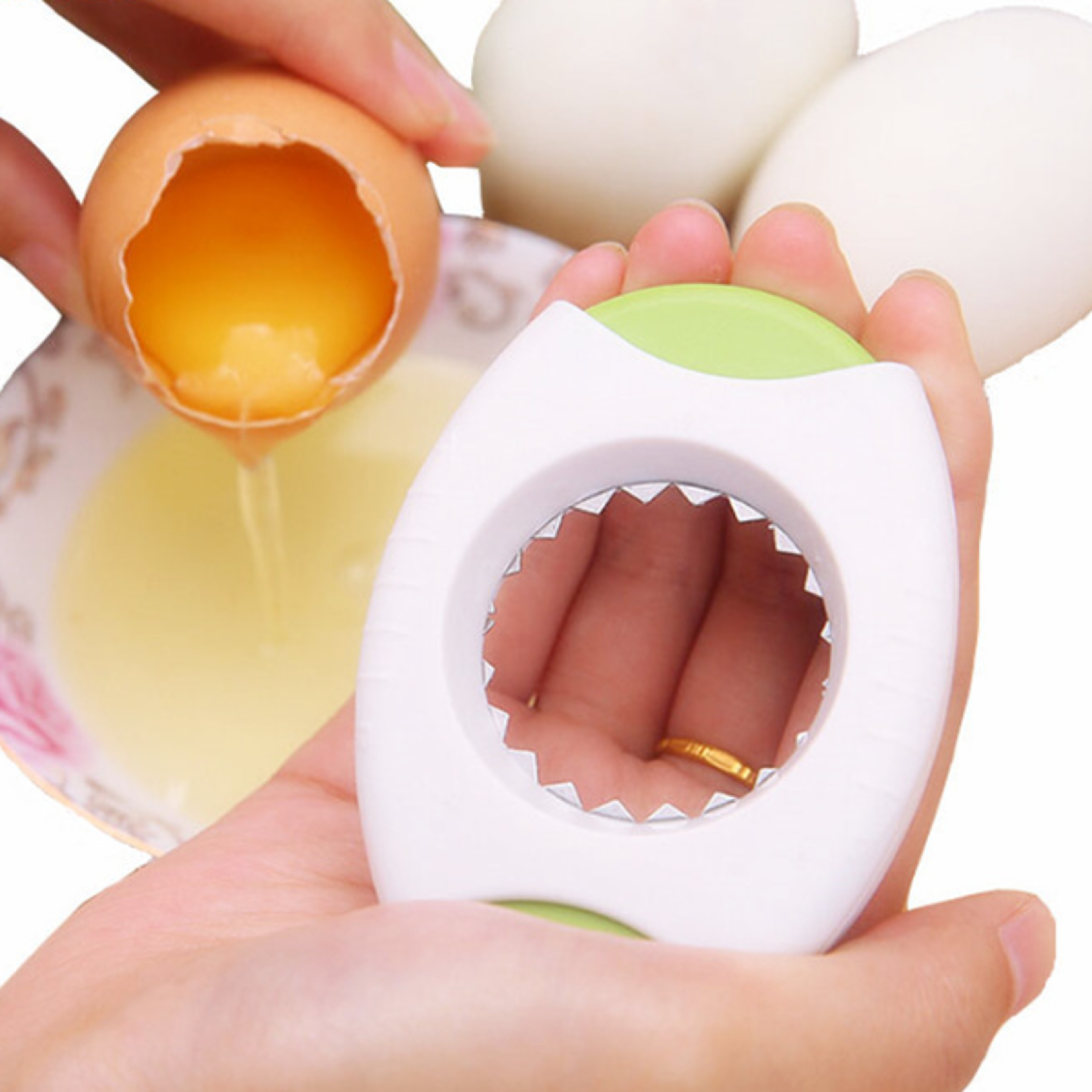 creative boiled egg shell topper cutter tool kitchen egg scissors & opener