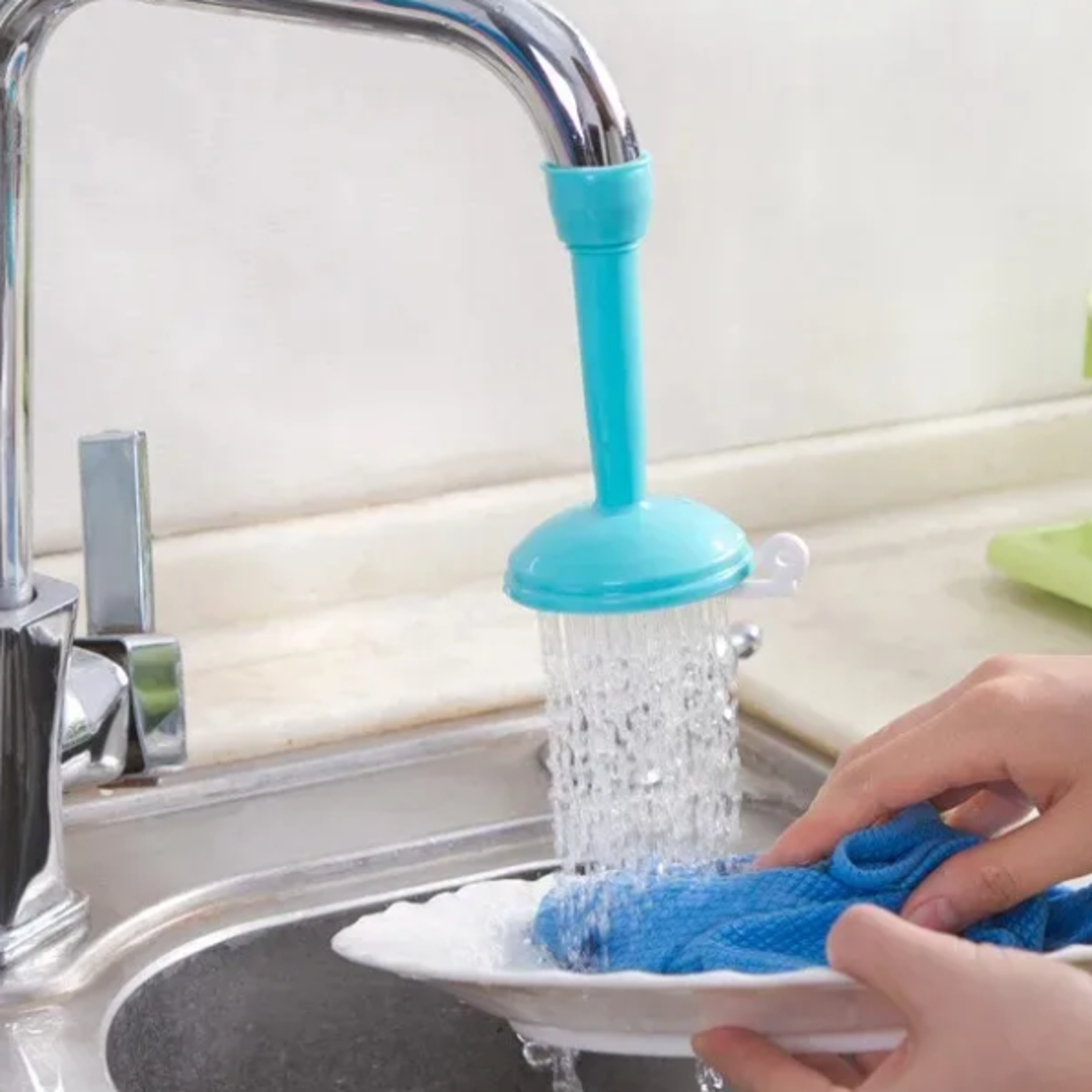 creative adjustable kitchen faucet extender save water & improve flow with shower head filter