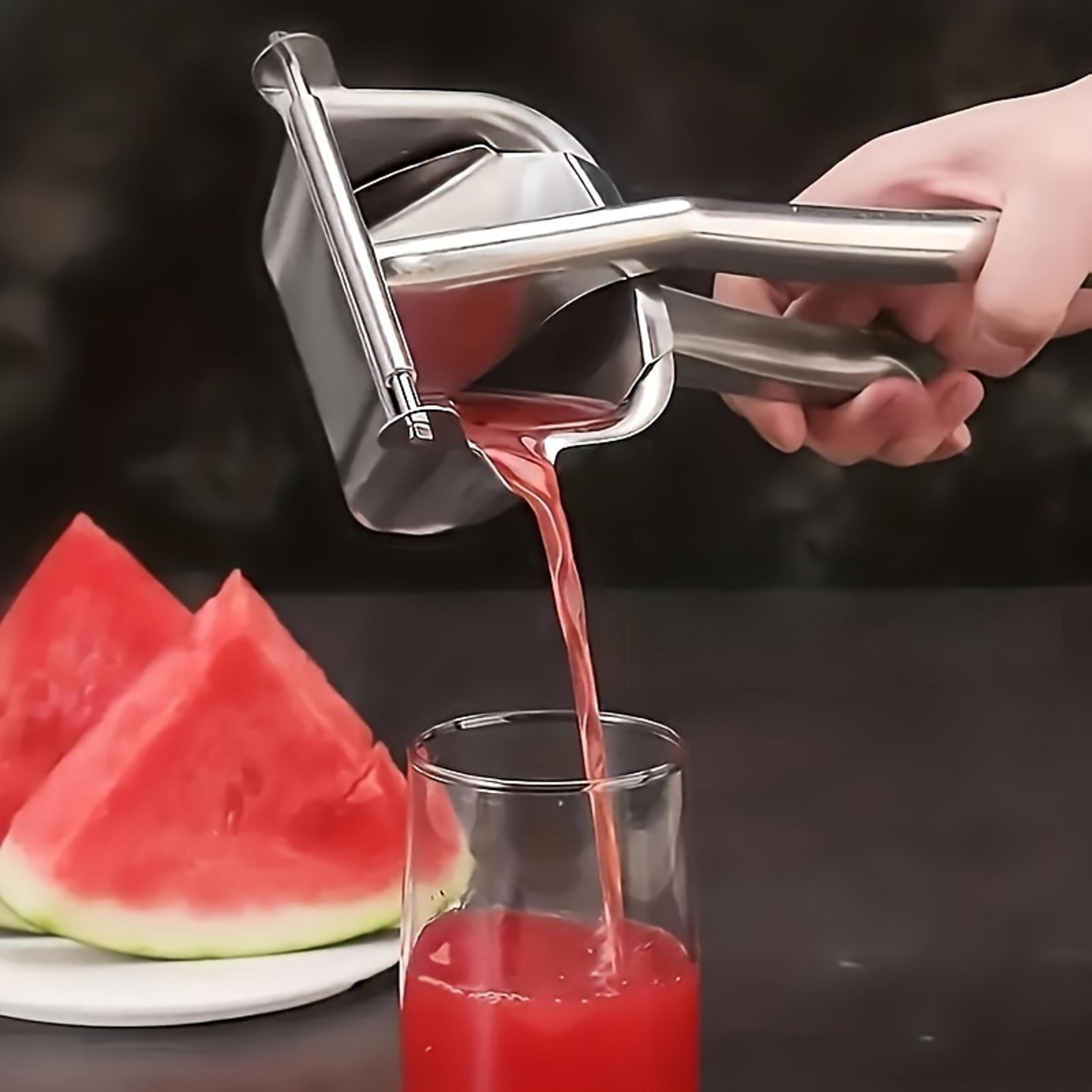 stainless steel citrus juicer manual orange & lemon squeezer with pulp strainer premium kitchen juice extractor tool
