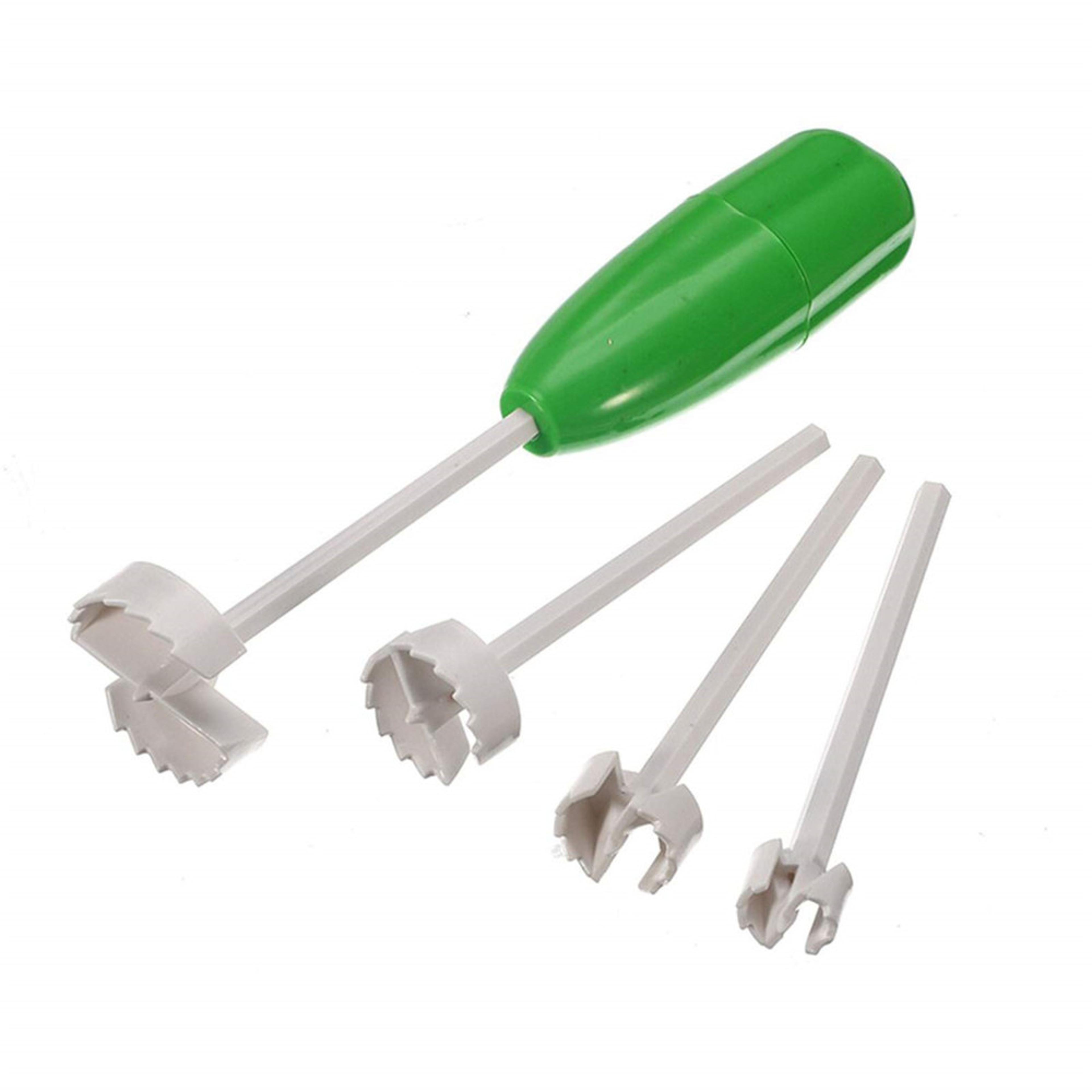 fruit and vegetable corer spiralizer cutter tool with replaceable heads for effortless carving and digging