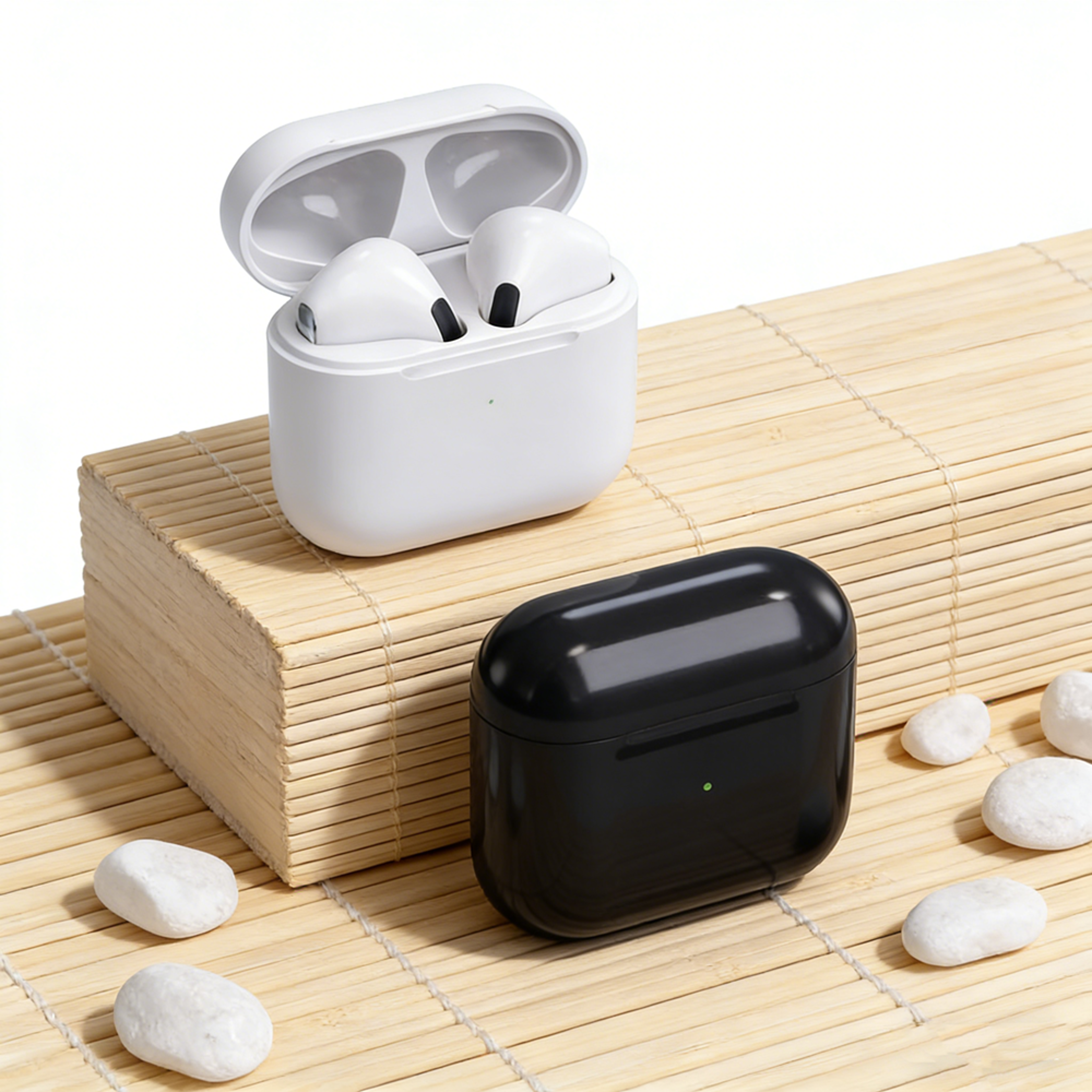 wireless bluetooth earphones with mic & touch control stereo headset for clear calls and music