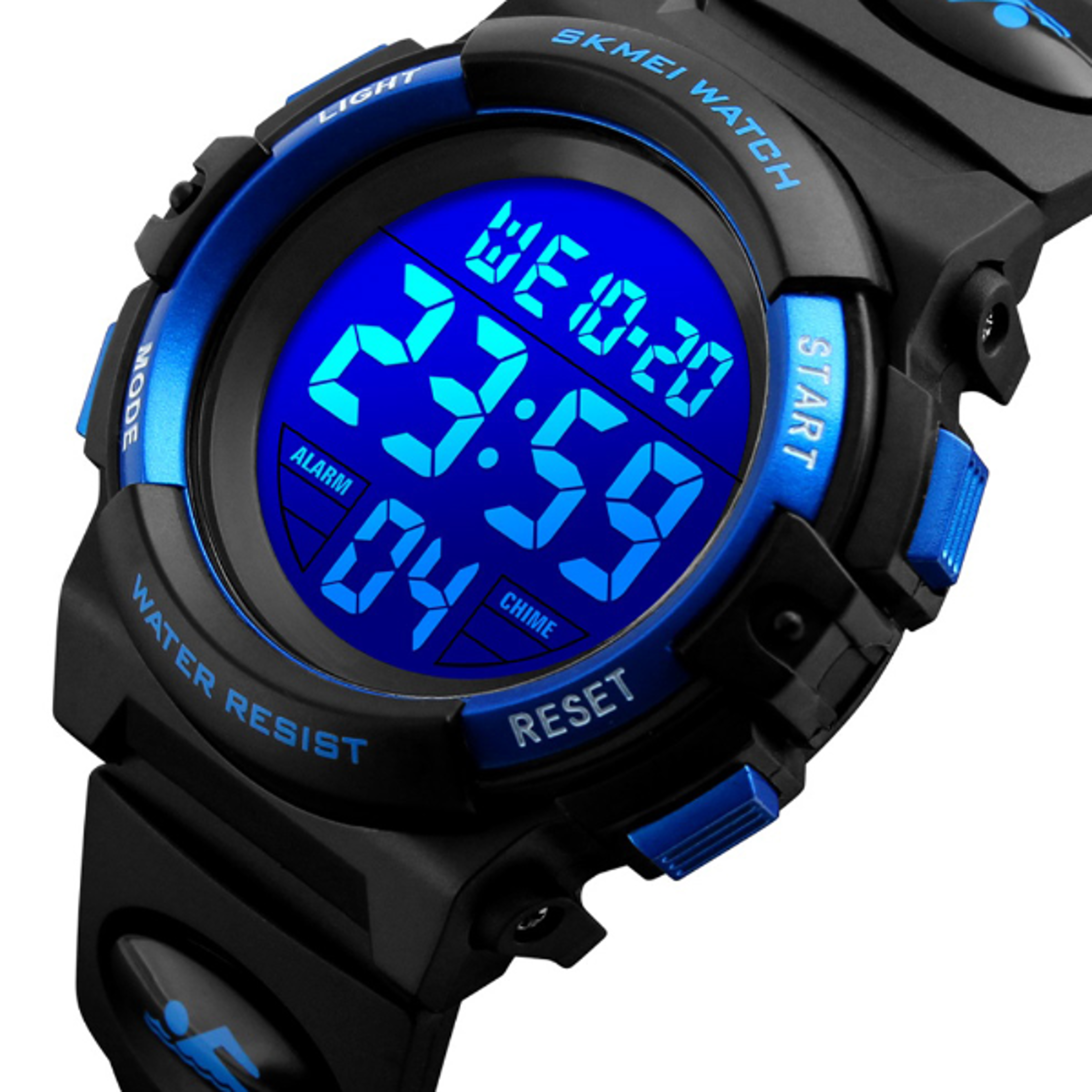 childrens waterproof led sports watch digital chronograph for boys & girls