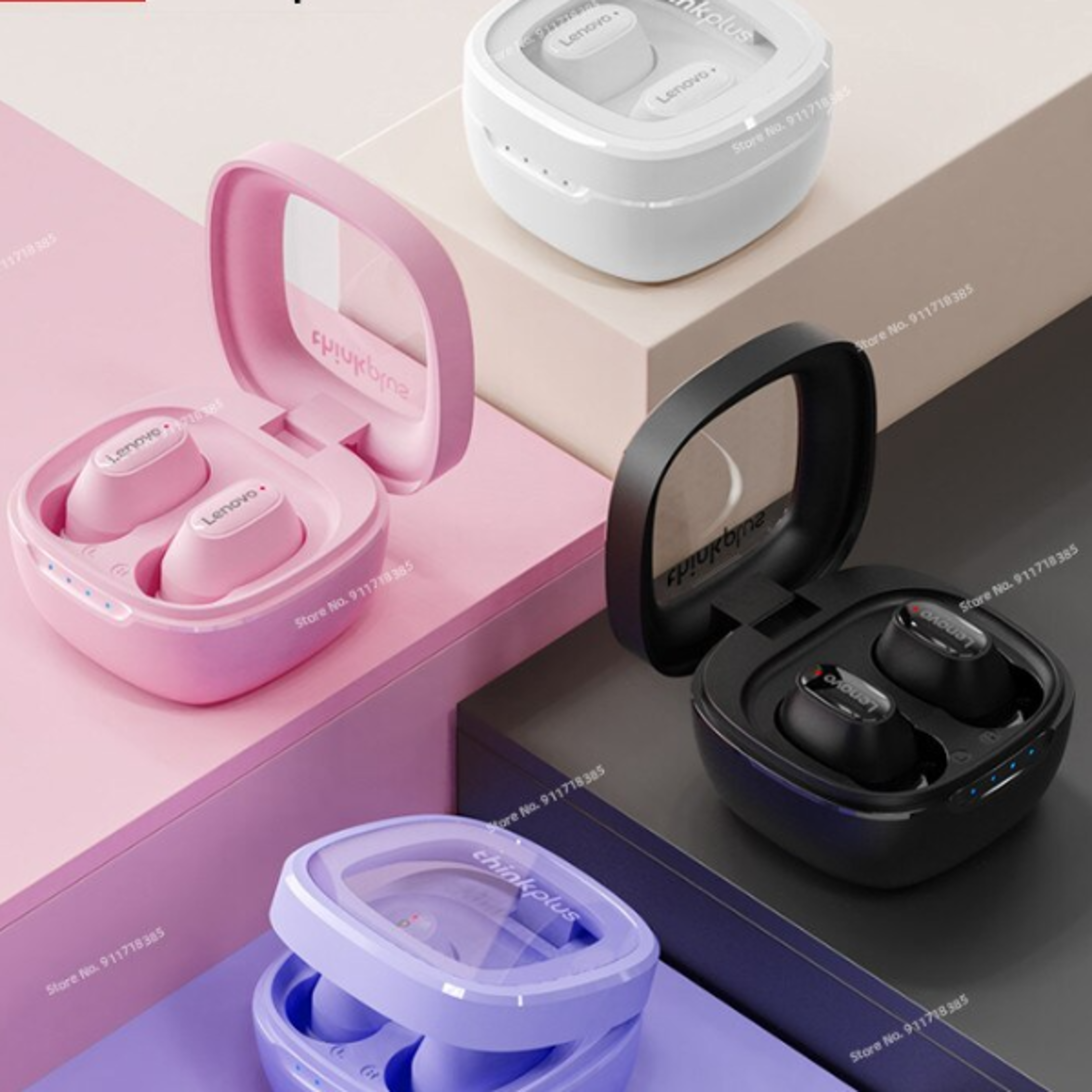 bluetooth wireless earphones with noise reduction & touch control sport hifi tws earbuds