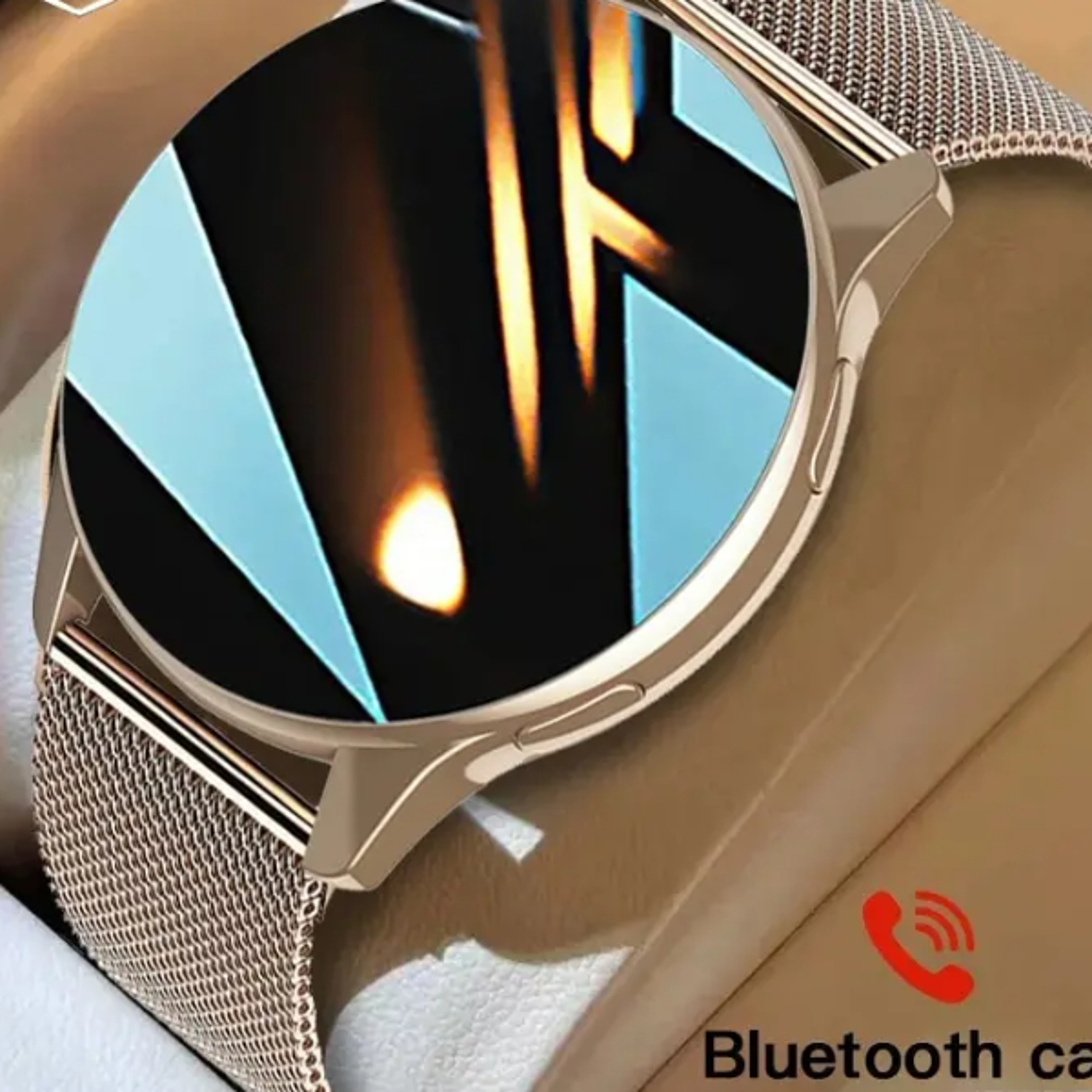 wireless charging smartwatch for men and women bluetooth calls, fitness tracker, custom watch face