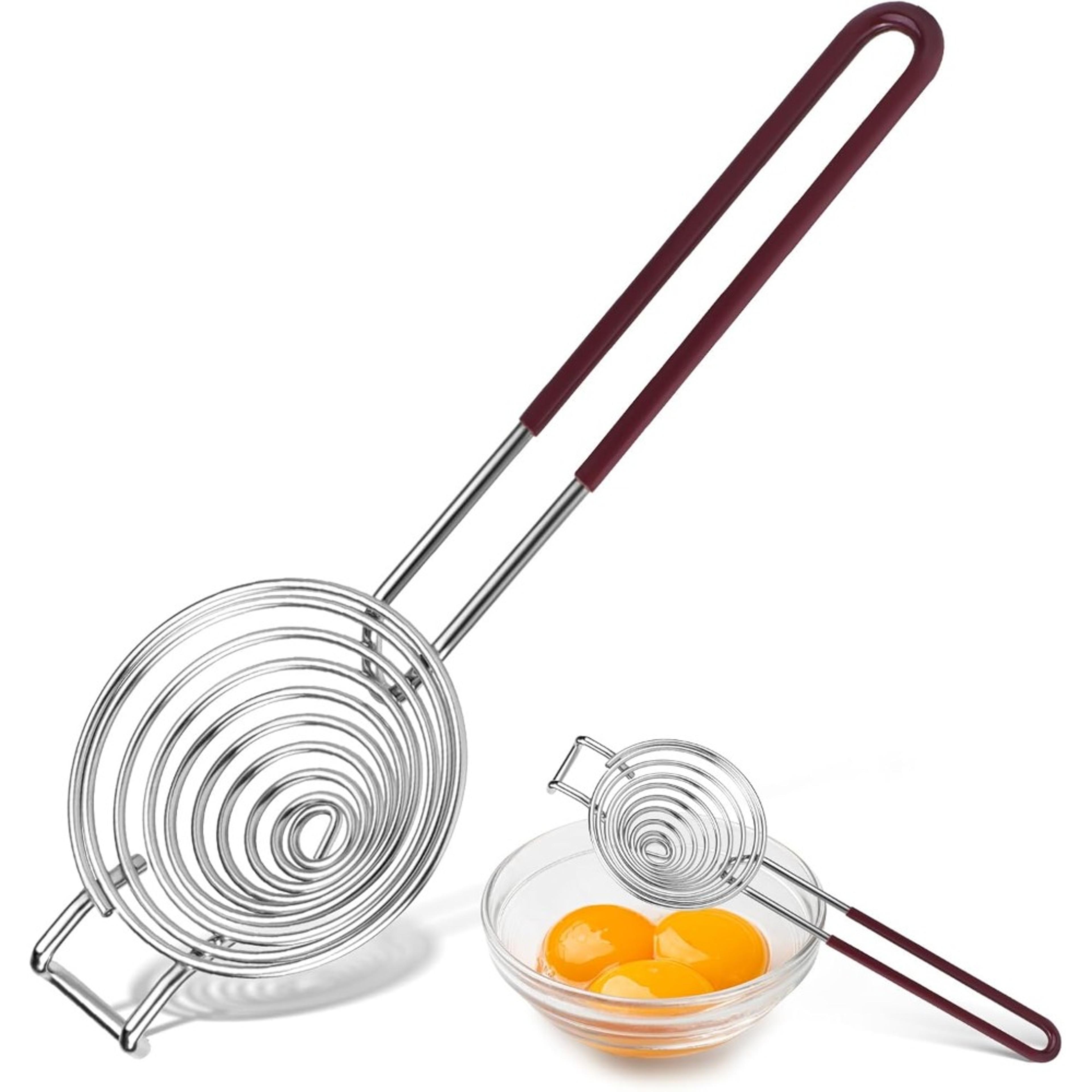 stainless steel egg separator efficient yolk and white divider for baking & cooking
