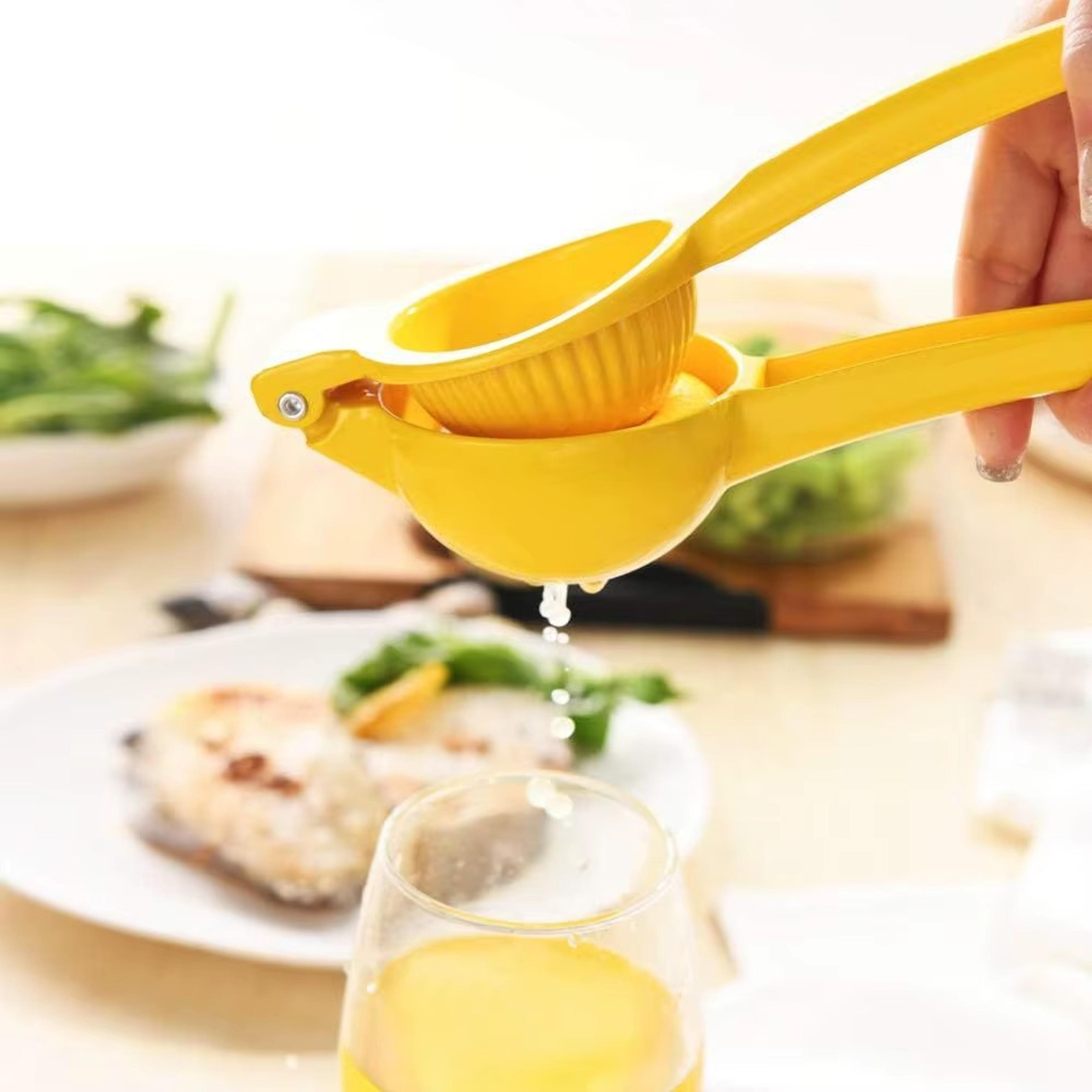 easy squeeze manual citrus juicer aluminum lemon & orange press for fresh juice