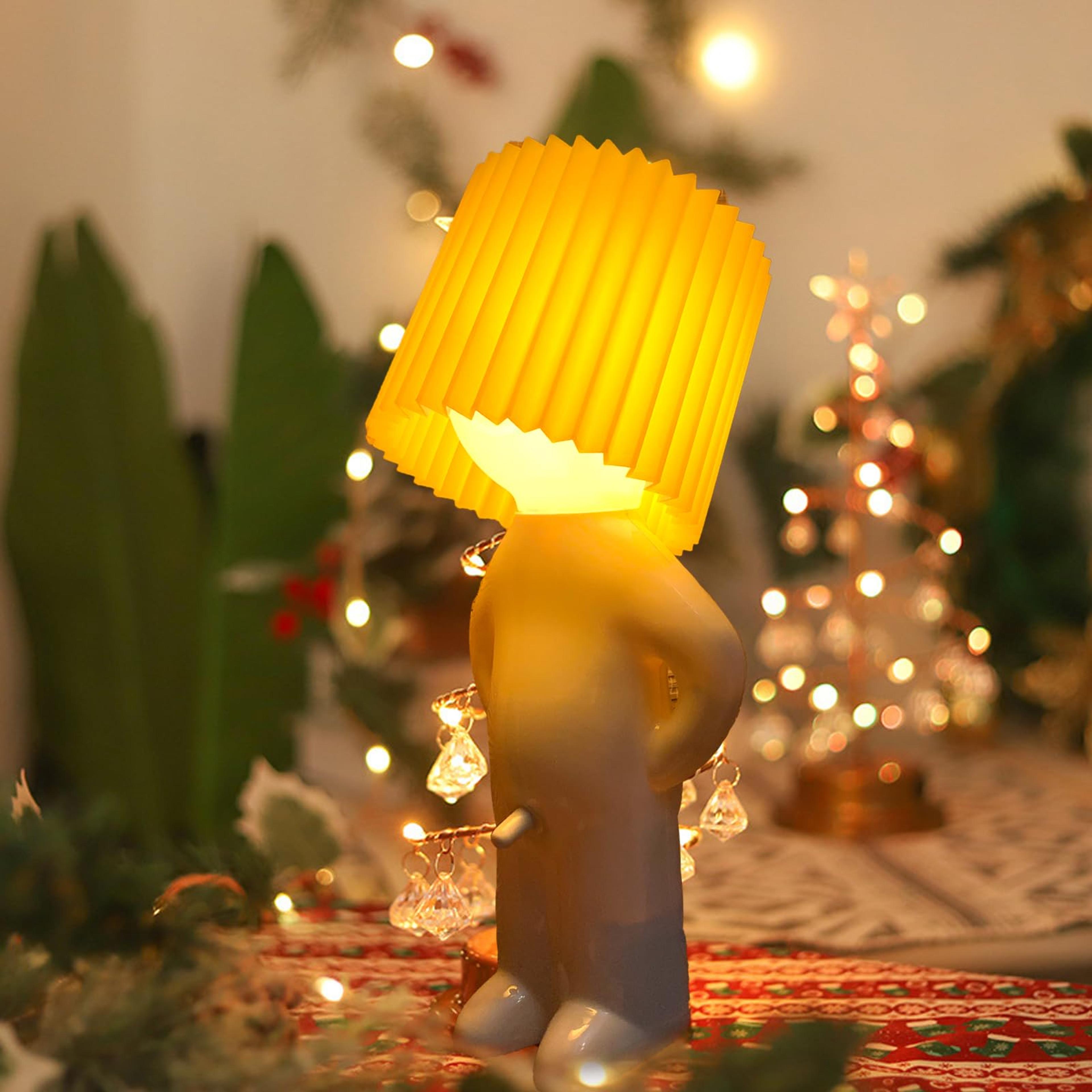creative kids night lamp little boy table light for bedside & desk