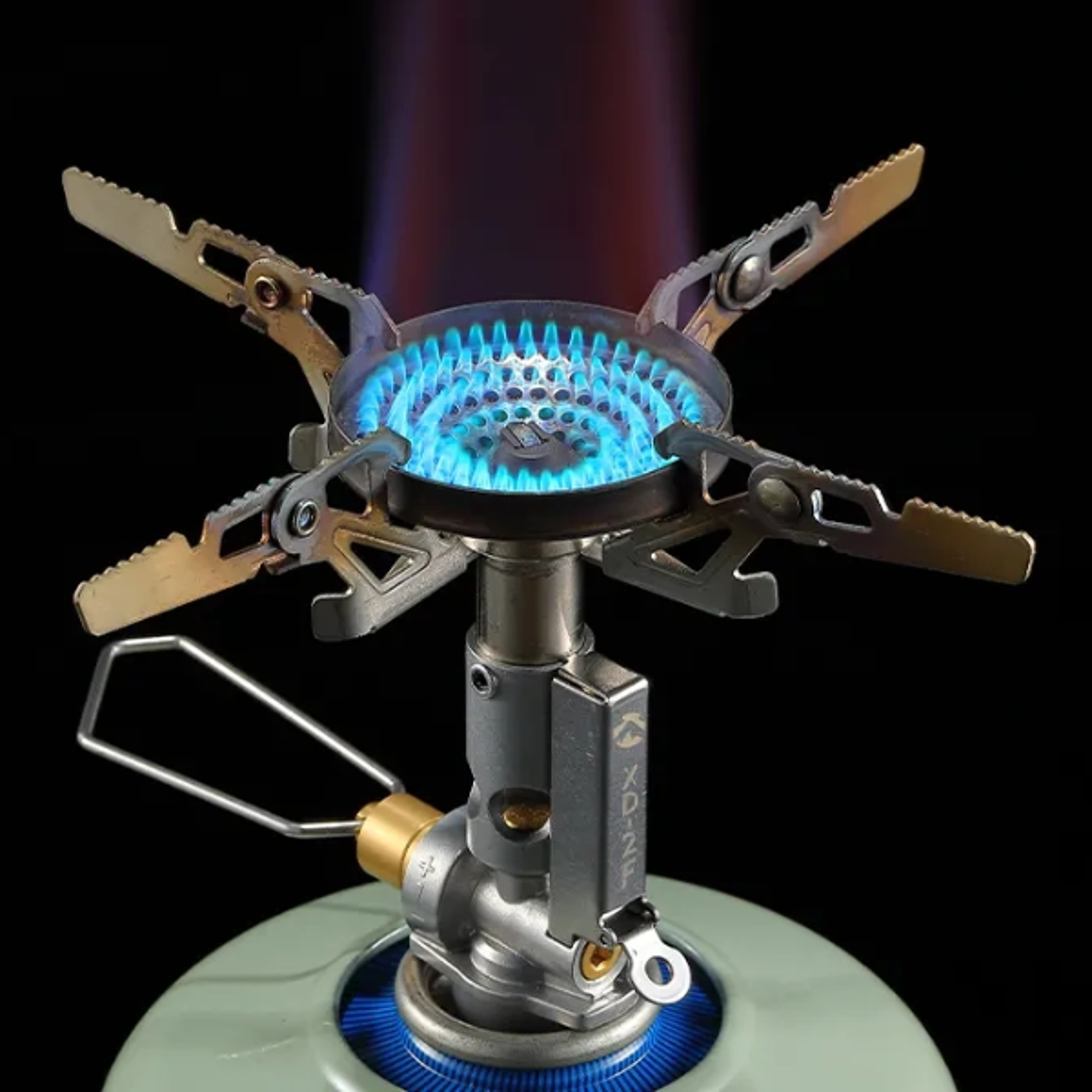 outdoor portable gas stove high power windproof cooker for hiking, camping & field cooking