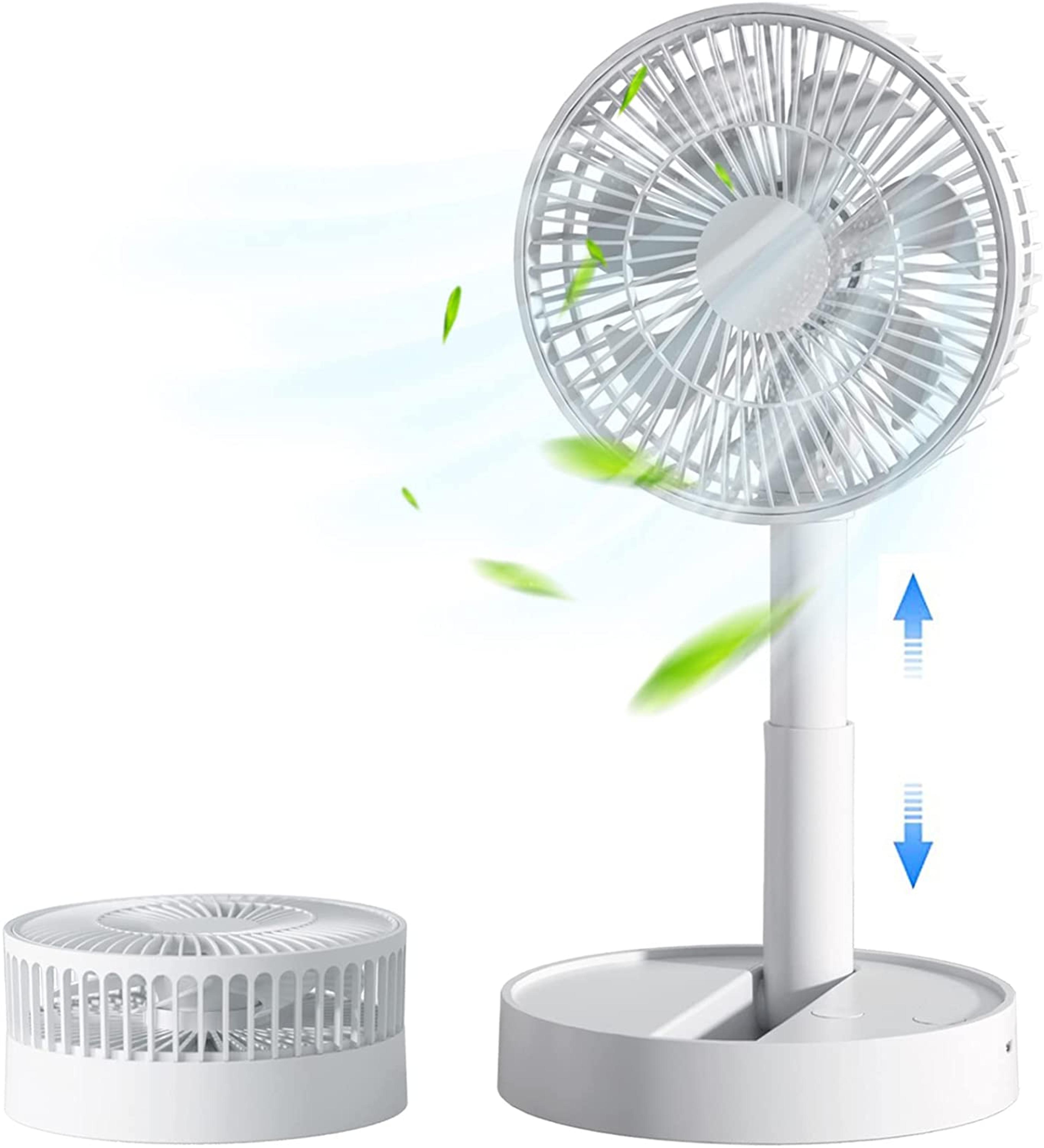 USB Foldable Fan With Speeds  Timing Battery Operated Mini Fan For Bedroom Indoor Or Outdoor Table  1