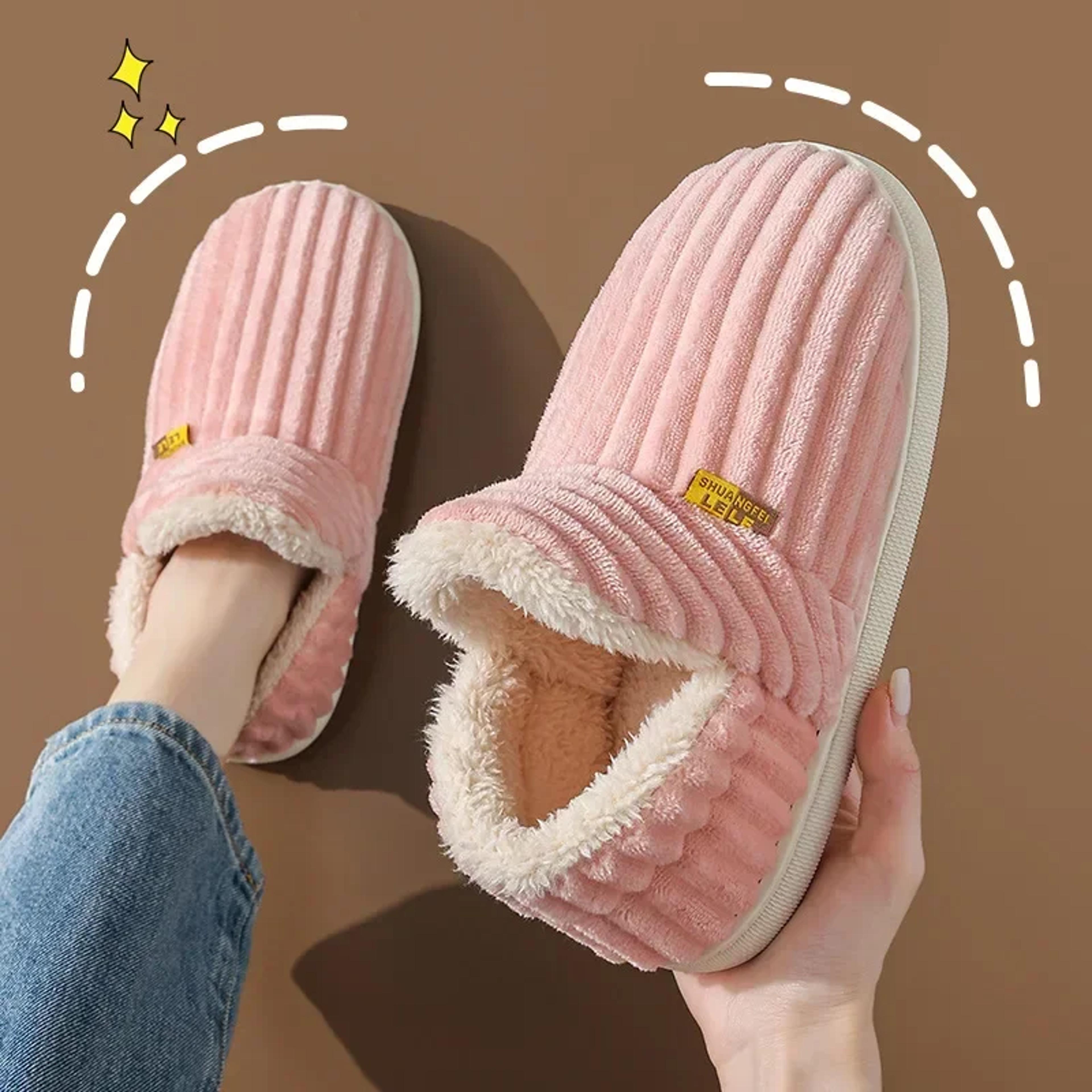 Cozy Plush Fur Slippers For Men  Women Soft Sole Winter Slides For Indoor Comfort 7