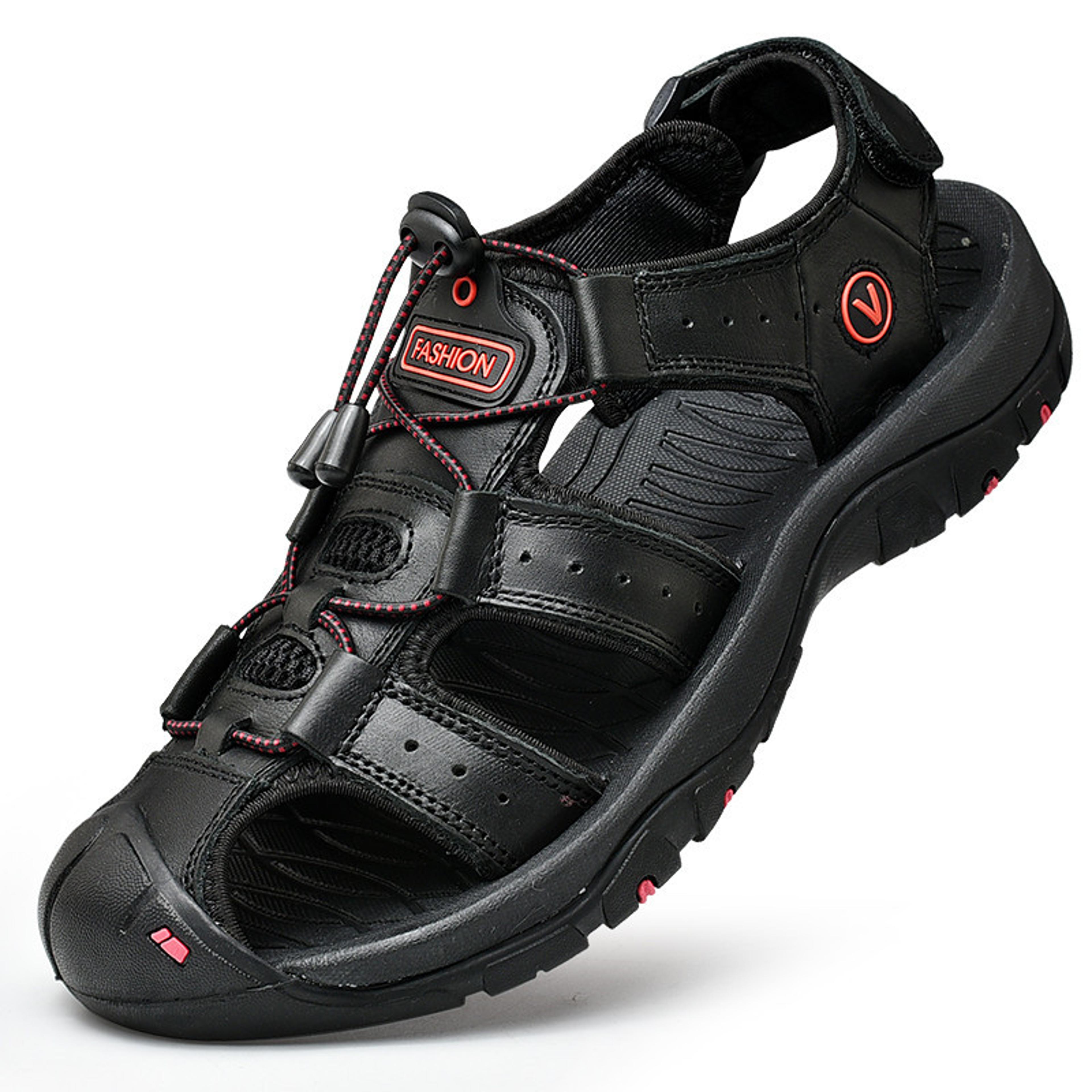 Genuine Leather Summer Men Sandals Comfortable Outdoor Beach Shoes 2