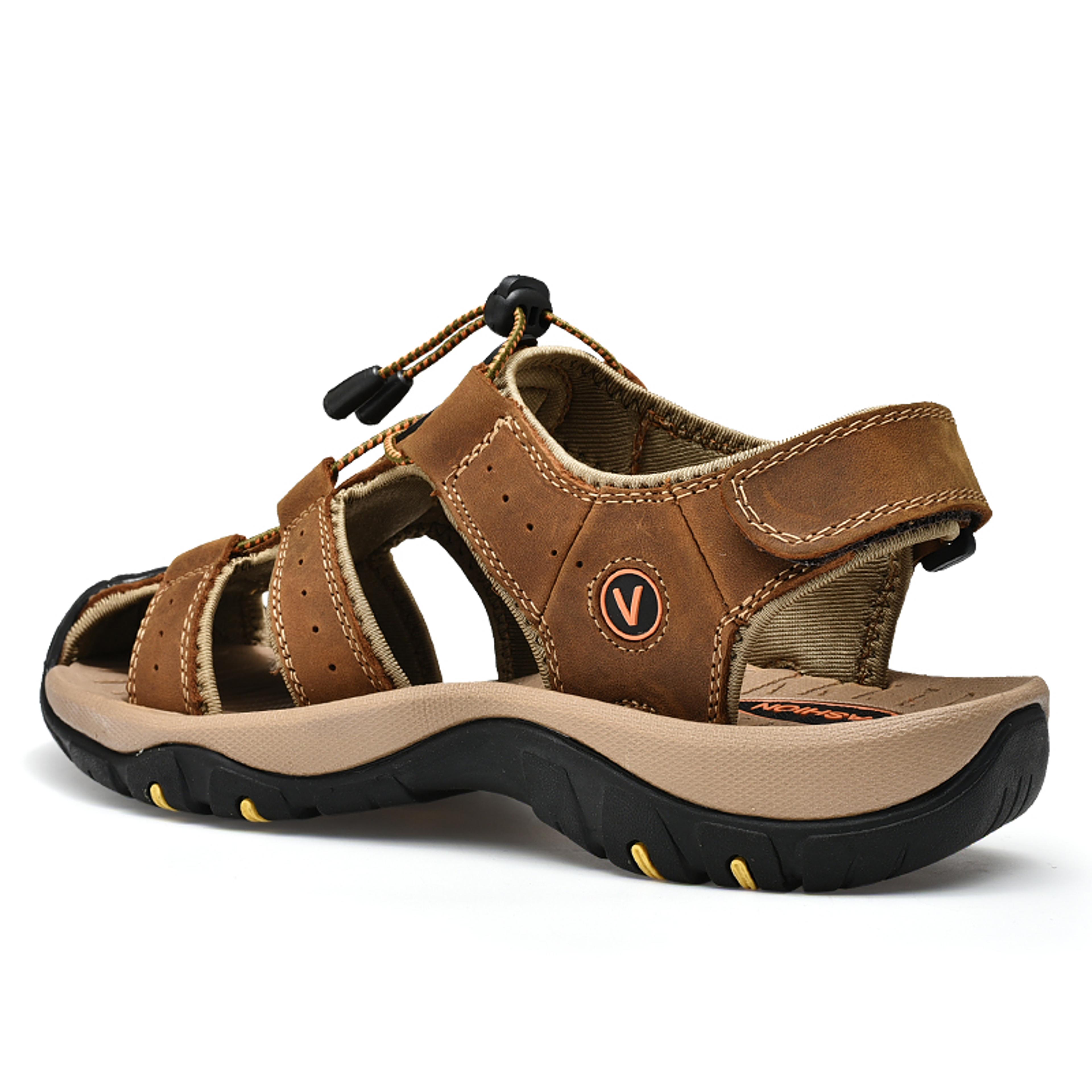Genuine Leather Summer Men Sandals Comfortable Outdoor Beach Shoes 5