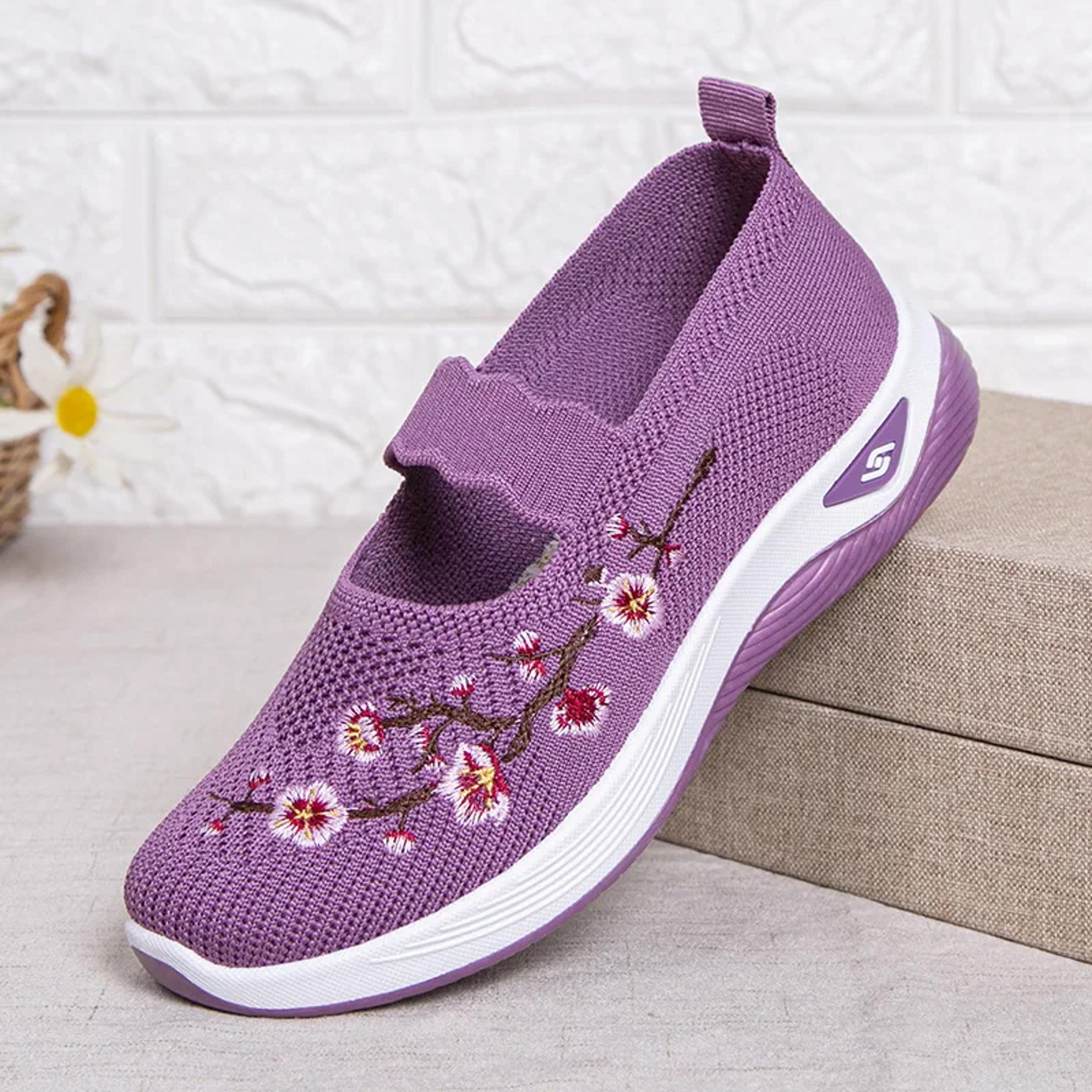 Breathable Embroidered Chunky Sole Women Casual Sneakers For Summer Comfort 7