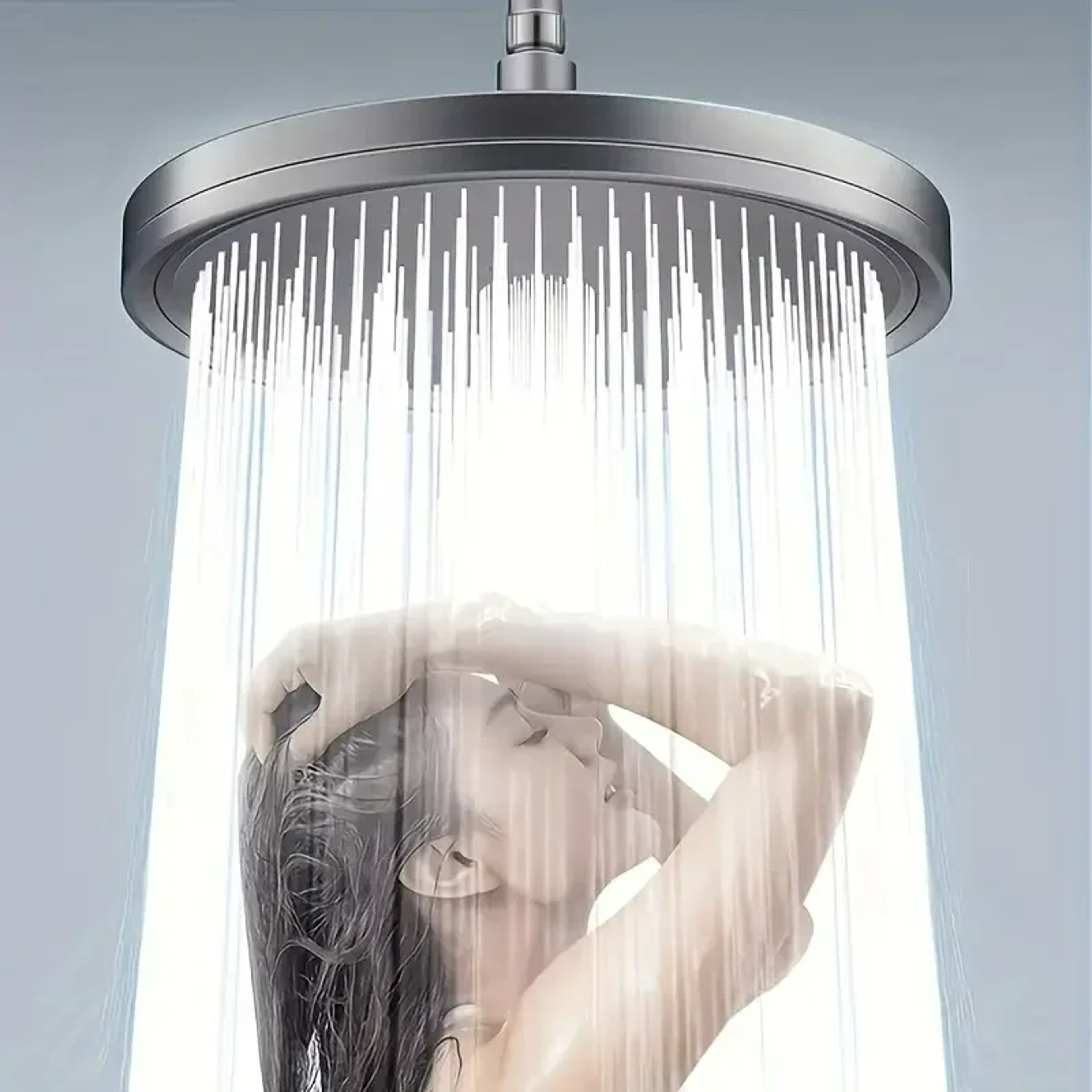 High Pressure Rainfall Shower Head With Filter Top Rain Shower Faucet For Bathroom 1