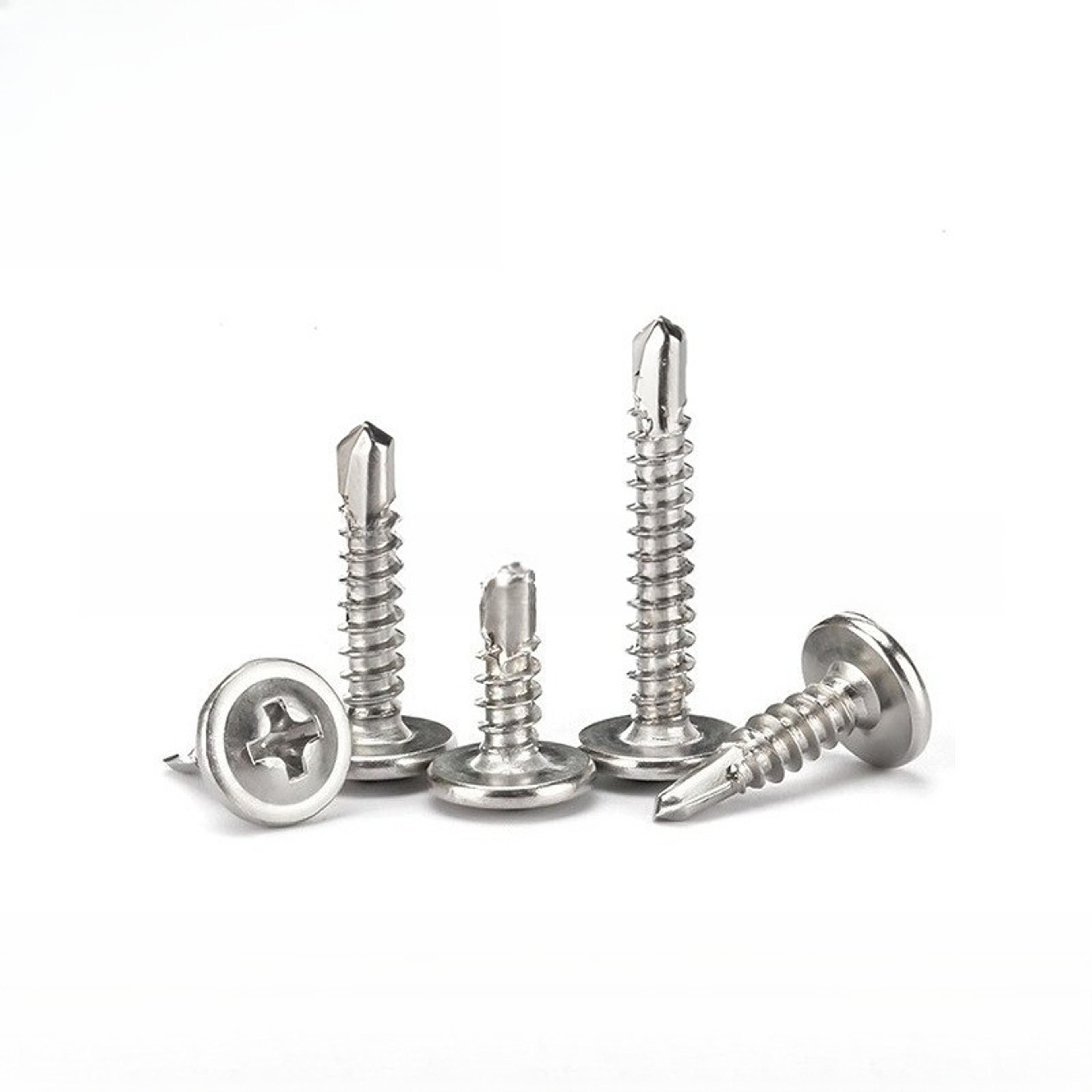 stainless steel self tapping screws kit for metal, wood & plastic